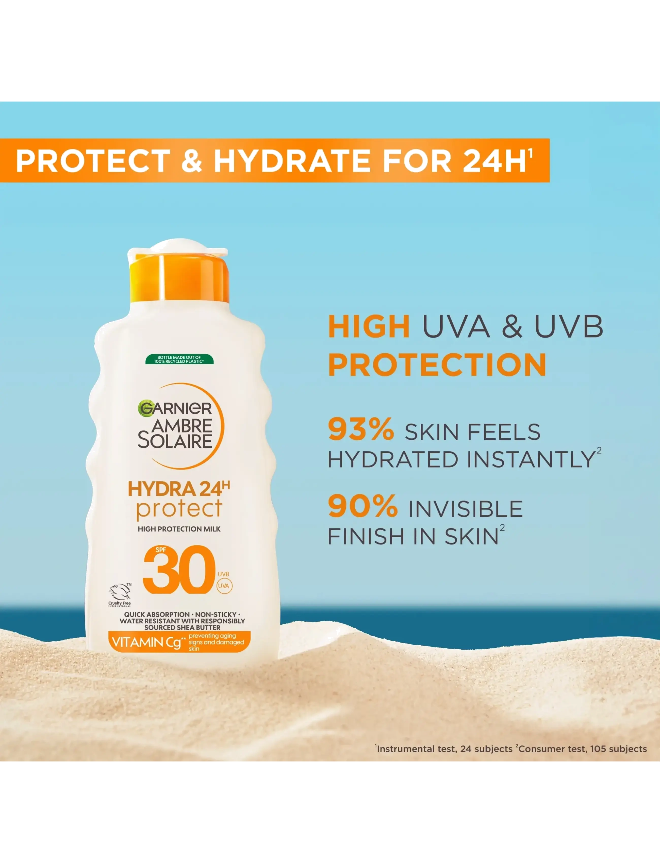 Ambre Solaire Hydra 24H Protect Sun Protecting Milk Spf30 For Normal Skin 2