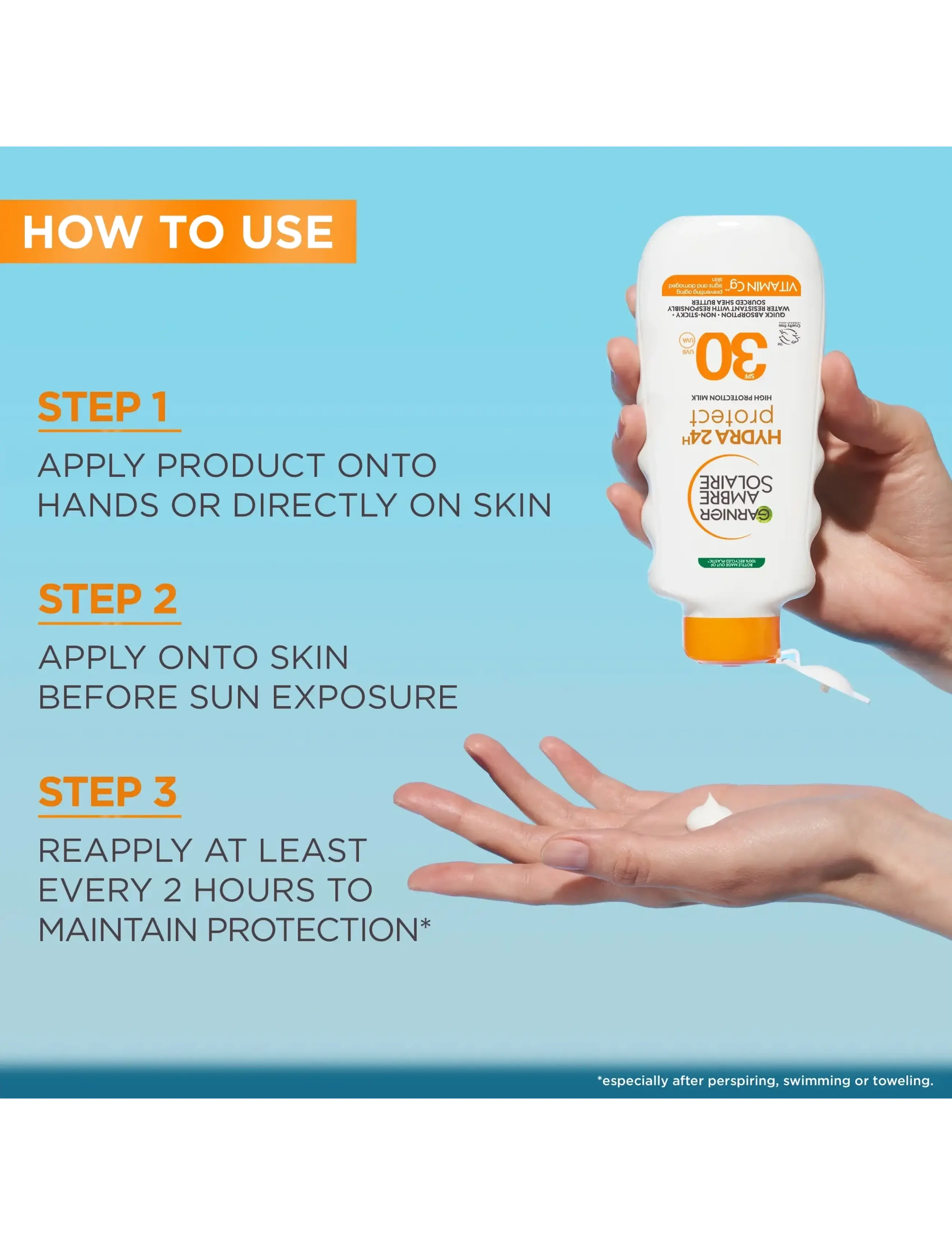 Ambre Solaire Hydra 24H Protect Sun Protecting Milk Spf30 For Normal Skin 5