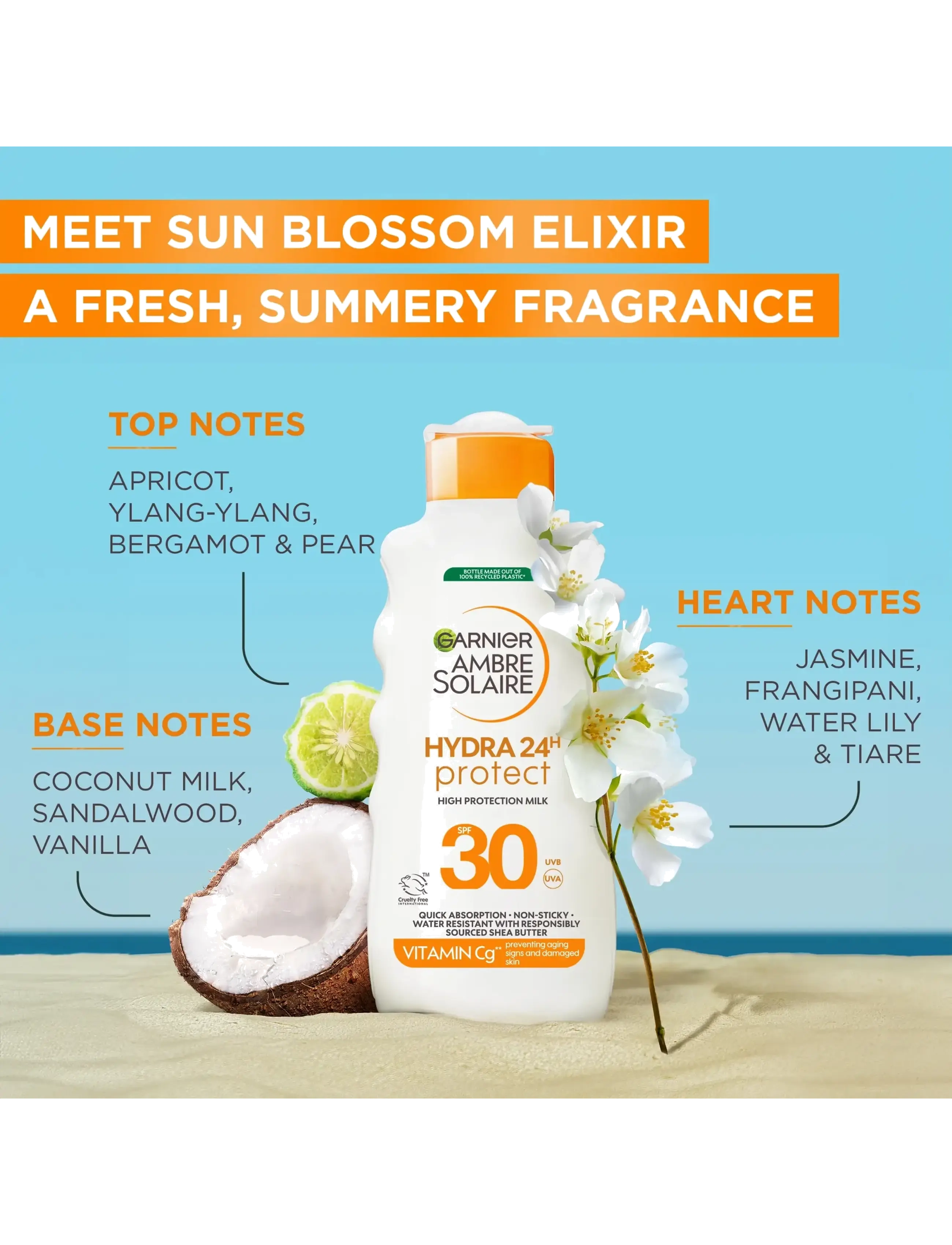 Ambre Solaire Hydra 24H Protect Sun Protecting Milk Spf30 For Normal Skin 6