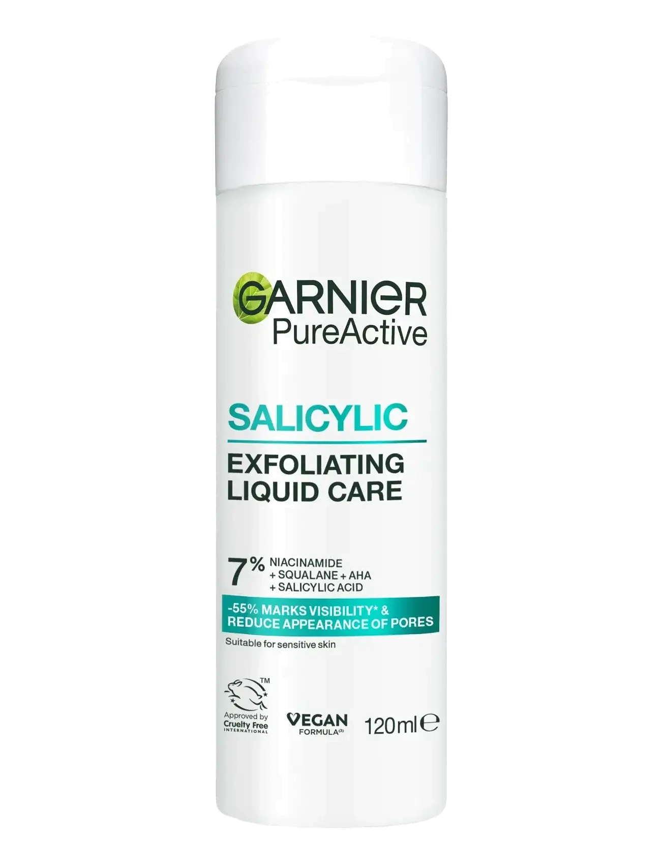 Garnier Garnier PureActive Salicylic Exfoliating Liquid Care for impure skin 120 ml - Skönhet - CLEAR / undefined