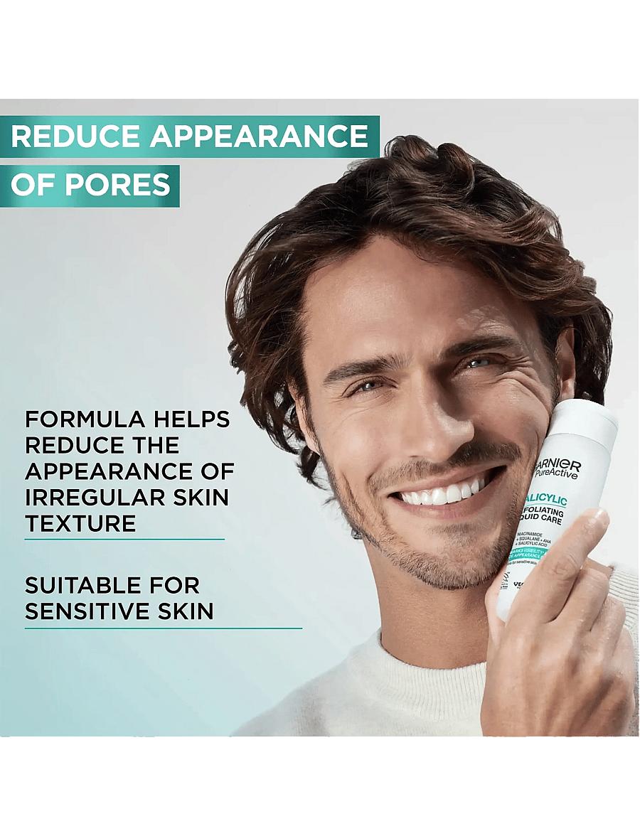 Garnier - Garnier PureActive Salicylic Exfoliating Liquid Care for impure skin 120 ml - keha koorimine - clear - 3