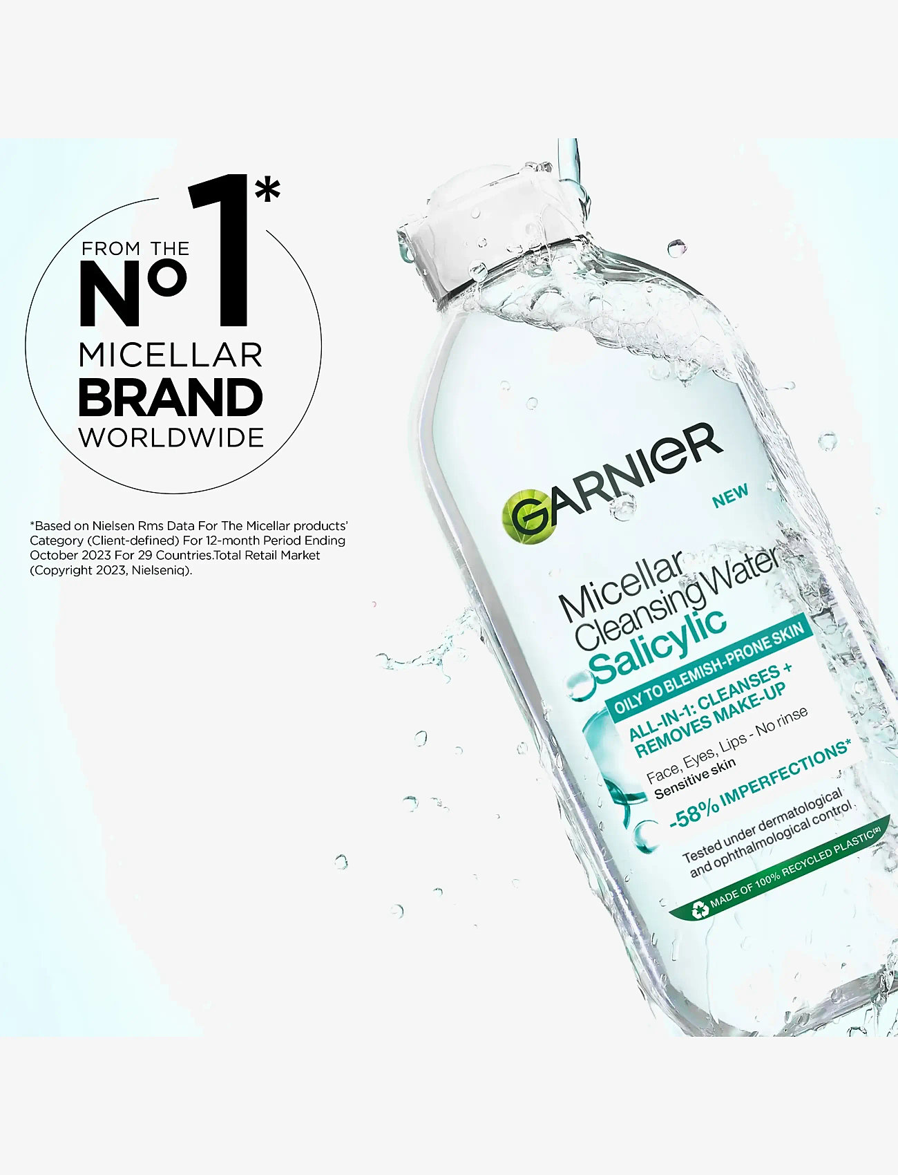 Garnier - Garnier Micellar Cleansing Water Salicylic 400 ml - micellar water - clear - 4