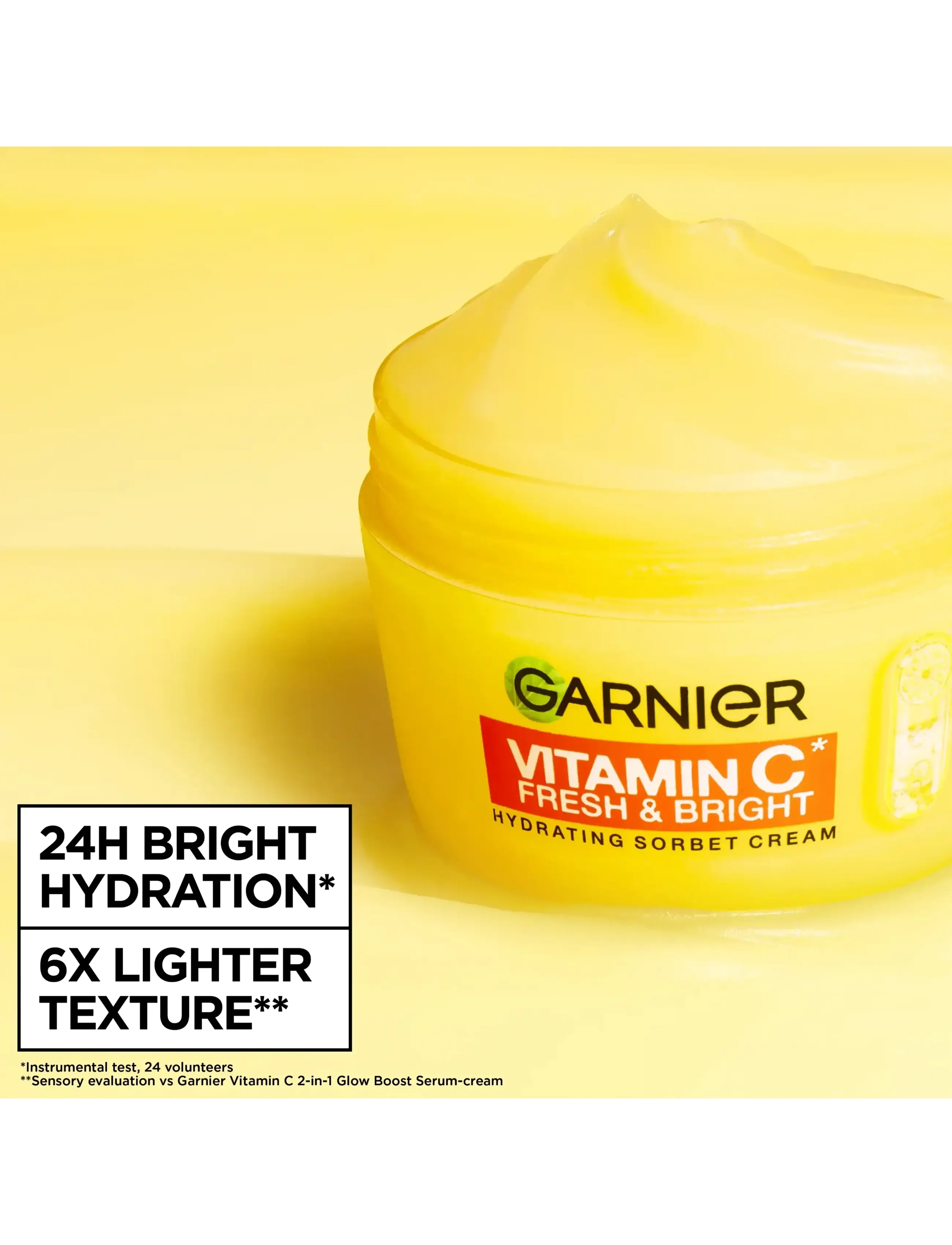 Garnier - Garnier Vitamin C* Fresh & Bright Hydrating Sorbet Cream 85ml - dagcremer - clear - 1