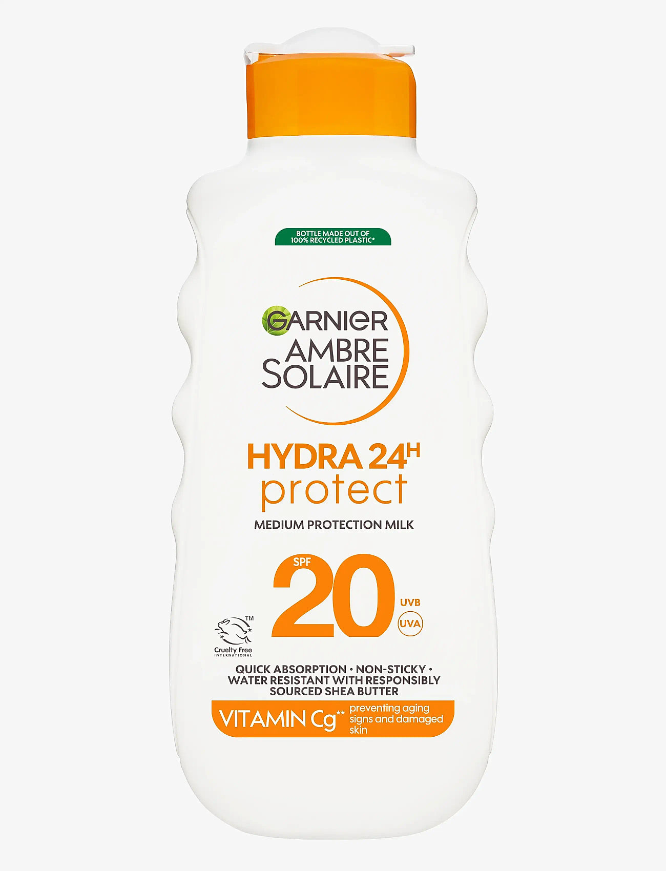 Garnier - Garnier Ambre Solaire Hydra 24H Protect Sun Protecting Milk SPF20 For Normal Skin 175 ml - til ansigtet - clear - 0
