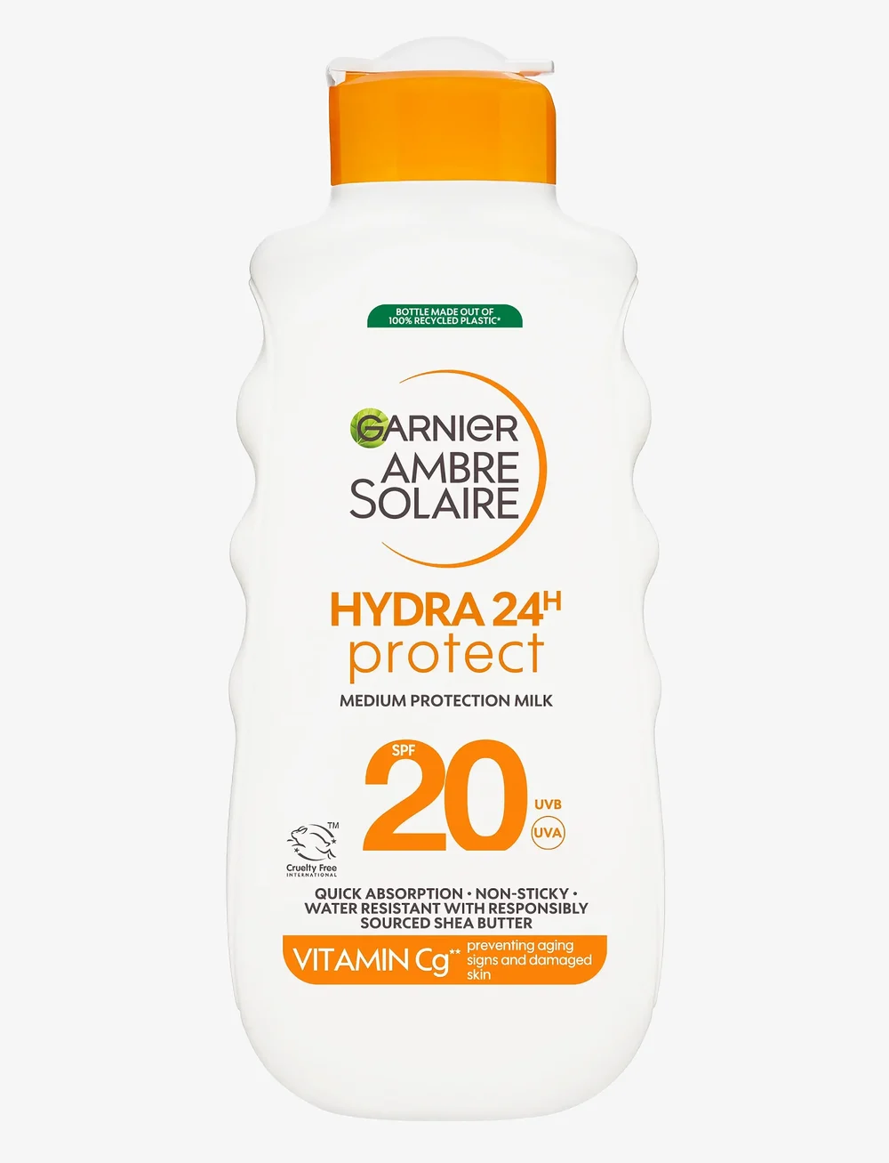 Garnier - Garnier Ambre Solaire Hydra 24H Protect Sun Protecting Milk SPF20 For Normal Skin 175 ml - til ansigtet - clear - 0