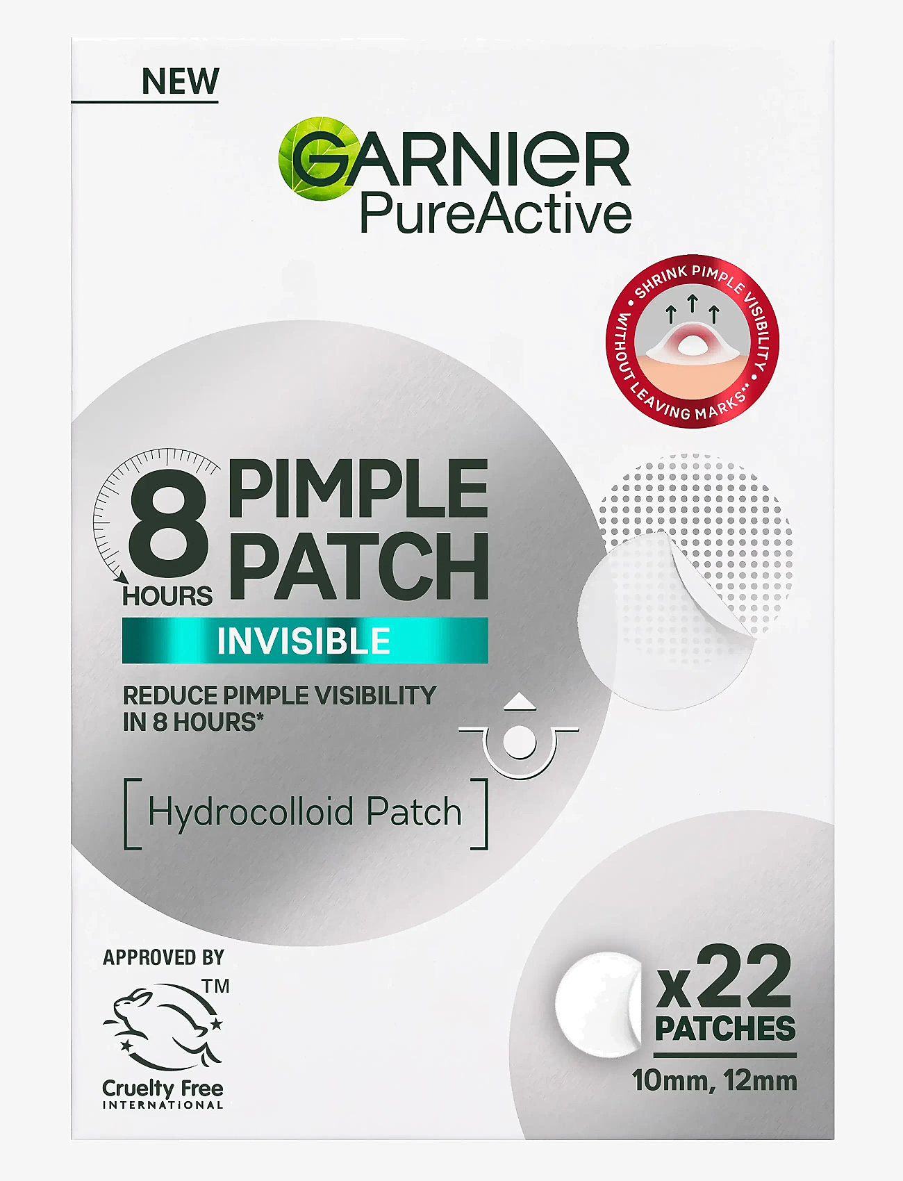 Garnier - Garnier PureActive Pimple Patch x22 patcher - punktbehandlare - clear - 0
