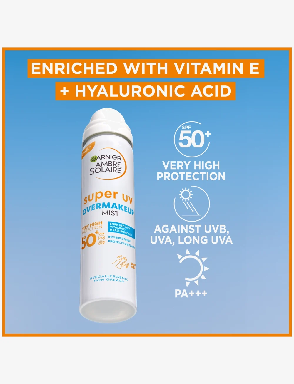 Garnier - Sun products - til ansigtet - clear - 1