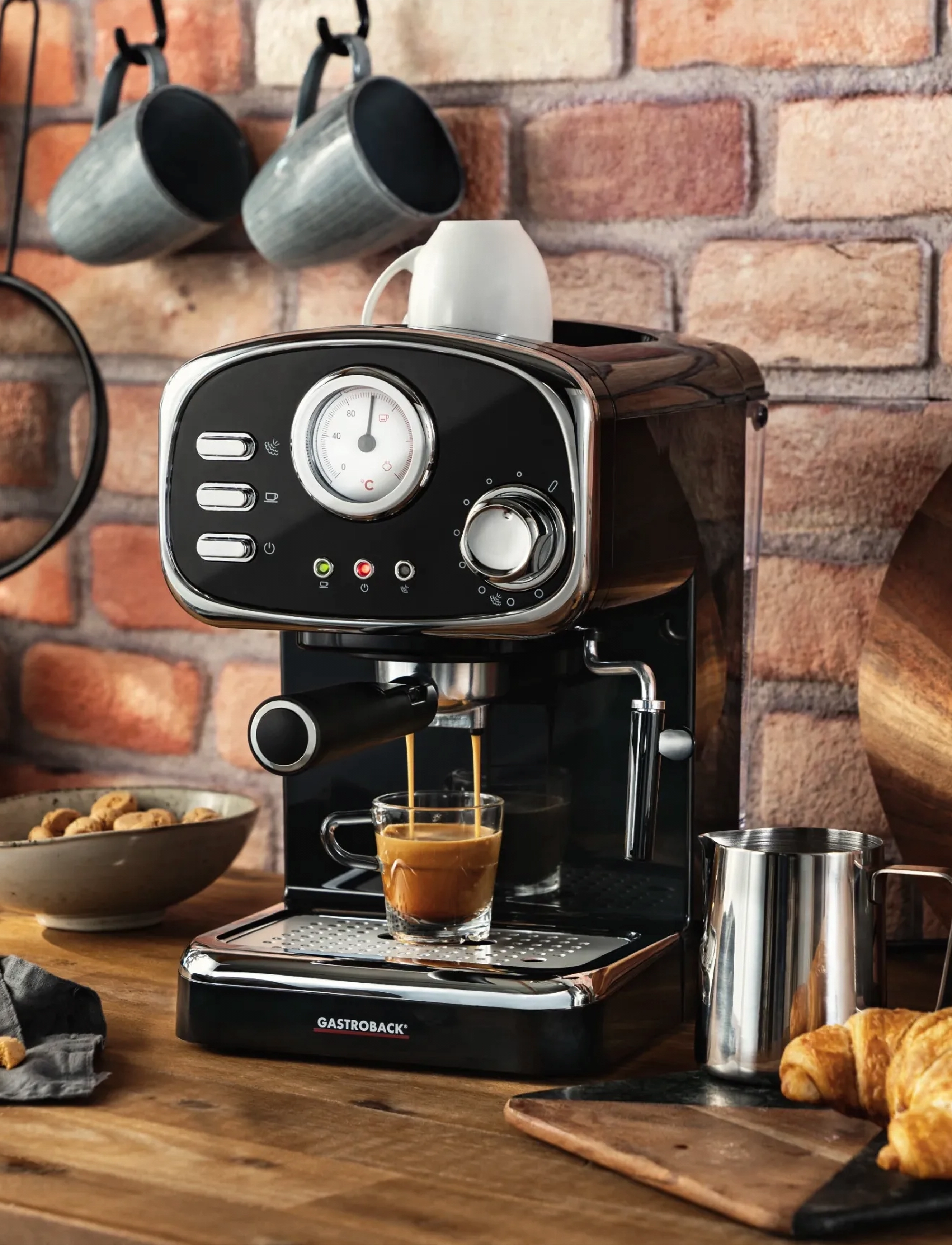 Gastroback Design Espresso Basic, One Size, Black, Coffee Makers > Coffee Machines, Unisex