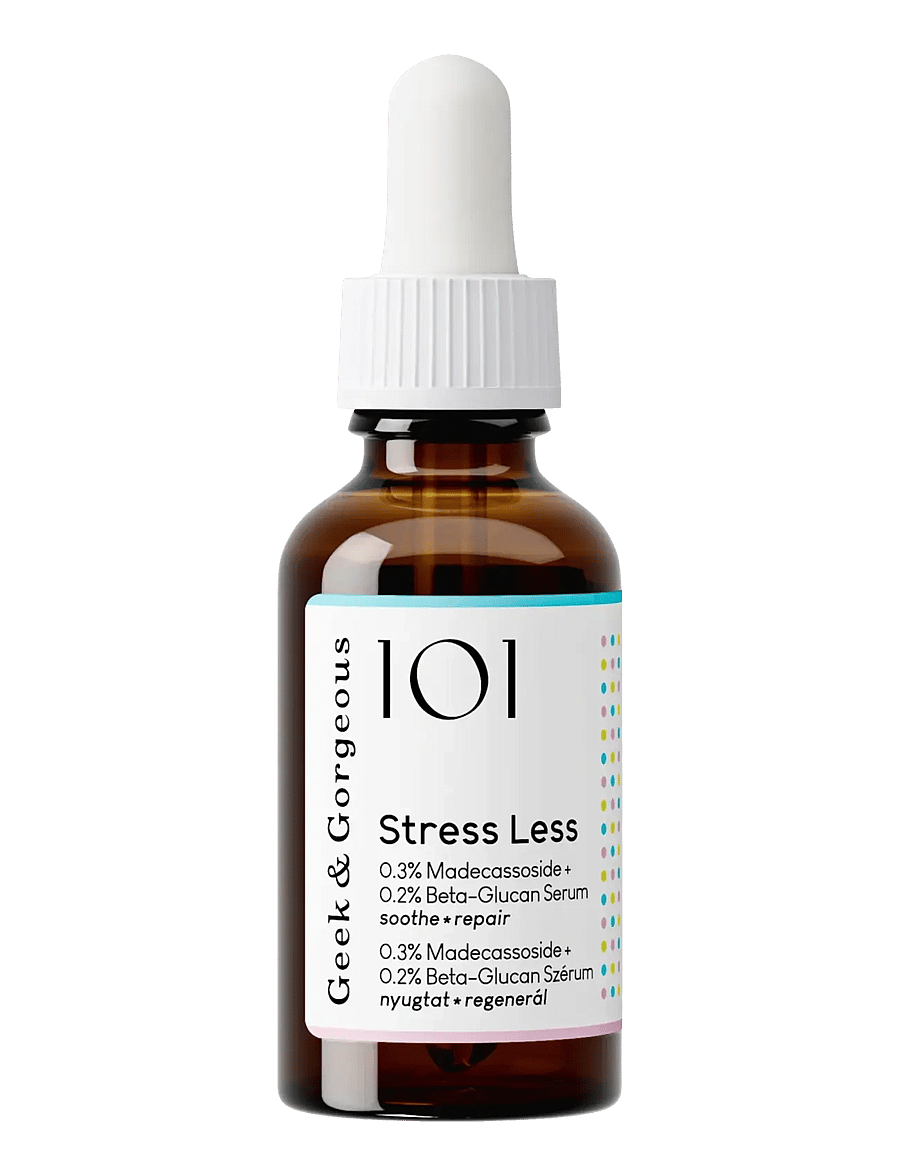 Geek & Gorgeous - Stress Less 0.5% Beta-Glucan + Madecassoside Serum - ansigspleje - clear - 1
