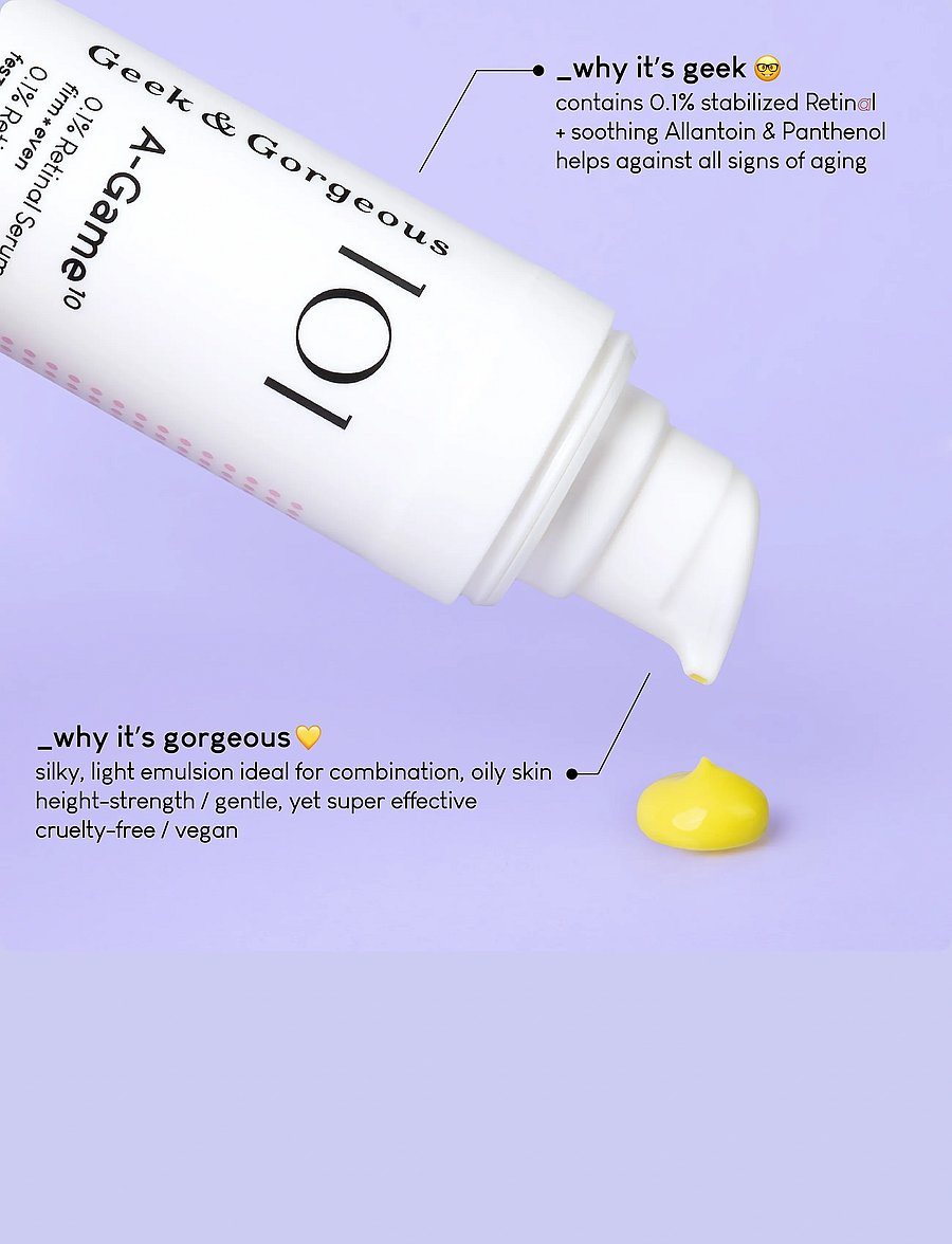 Geek & Gorgeous - A-Game 10 0.1% Retinal Serum - serum - clear - 2