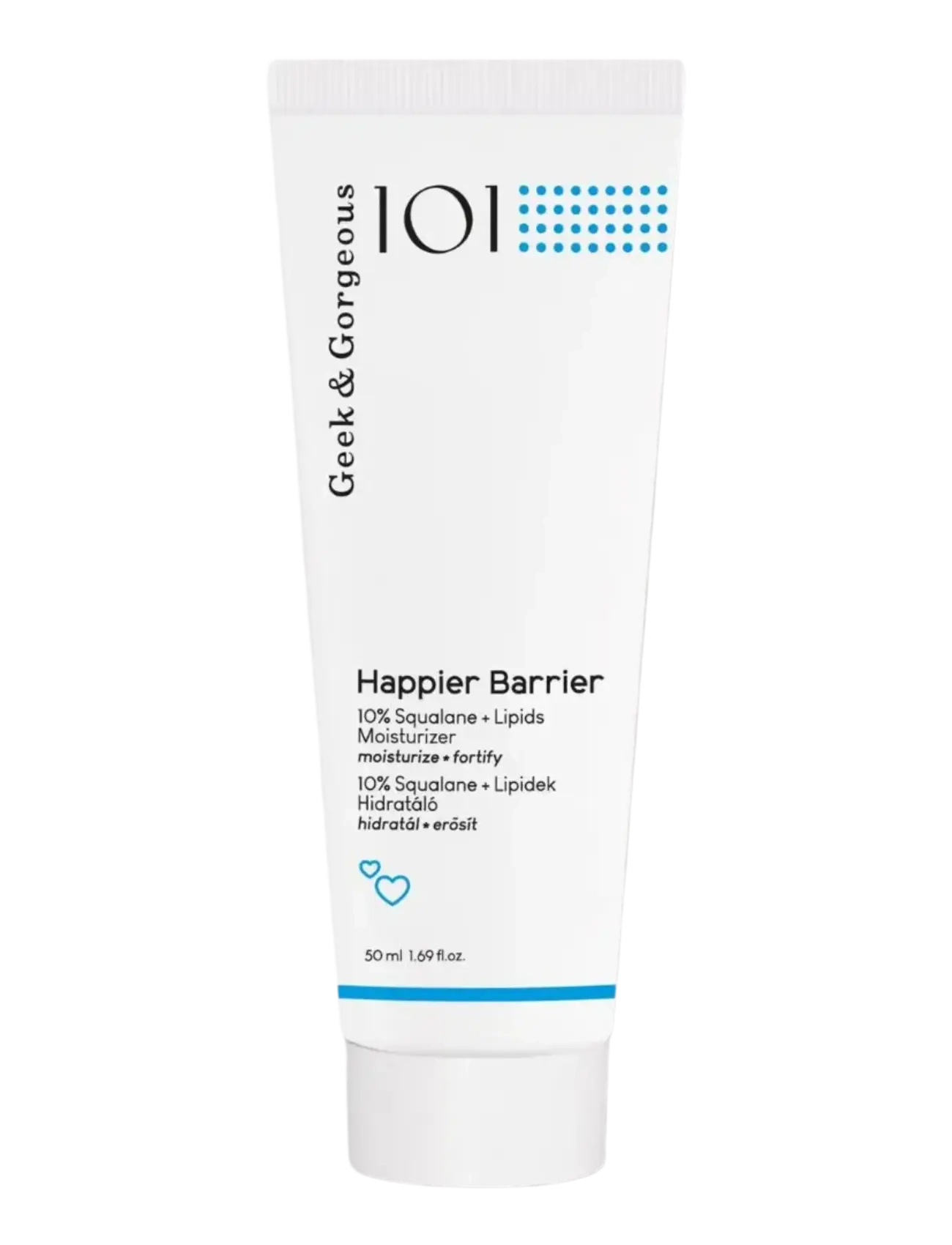 Geek & Gorgeous Happier Barrier 10% Squalane + Lipids + Green Tea Moisturizer, Day Cremes, Nude, Str: 50 ML