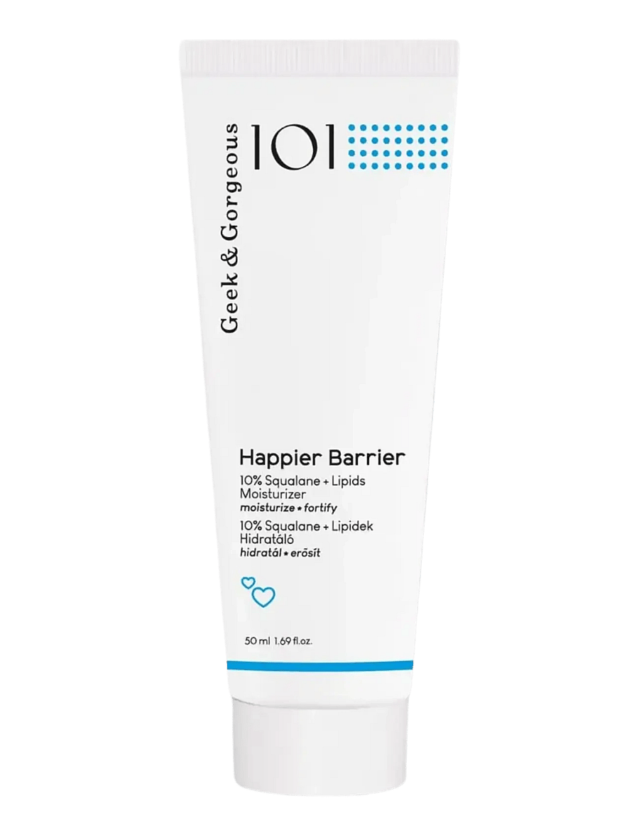 Geek & Gorgeous - Happier Barrier 10% Squalane + lipids + Green tea Moisturizer - ansigspleje - clear - 1