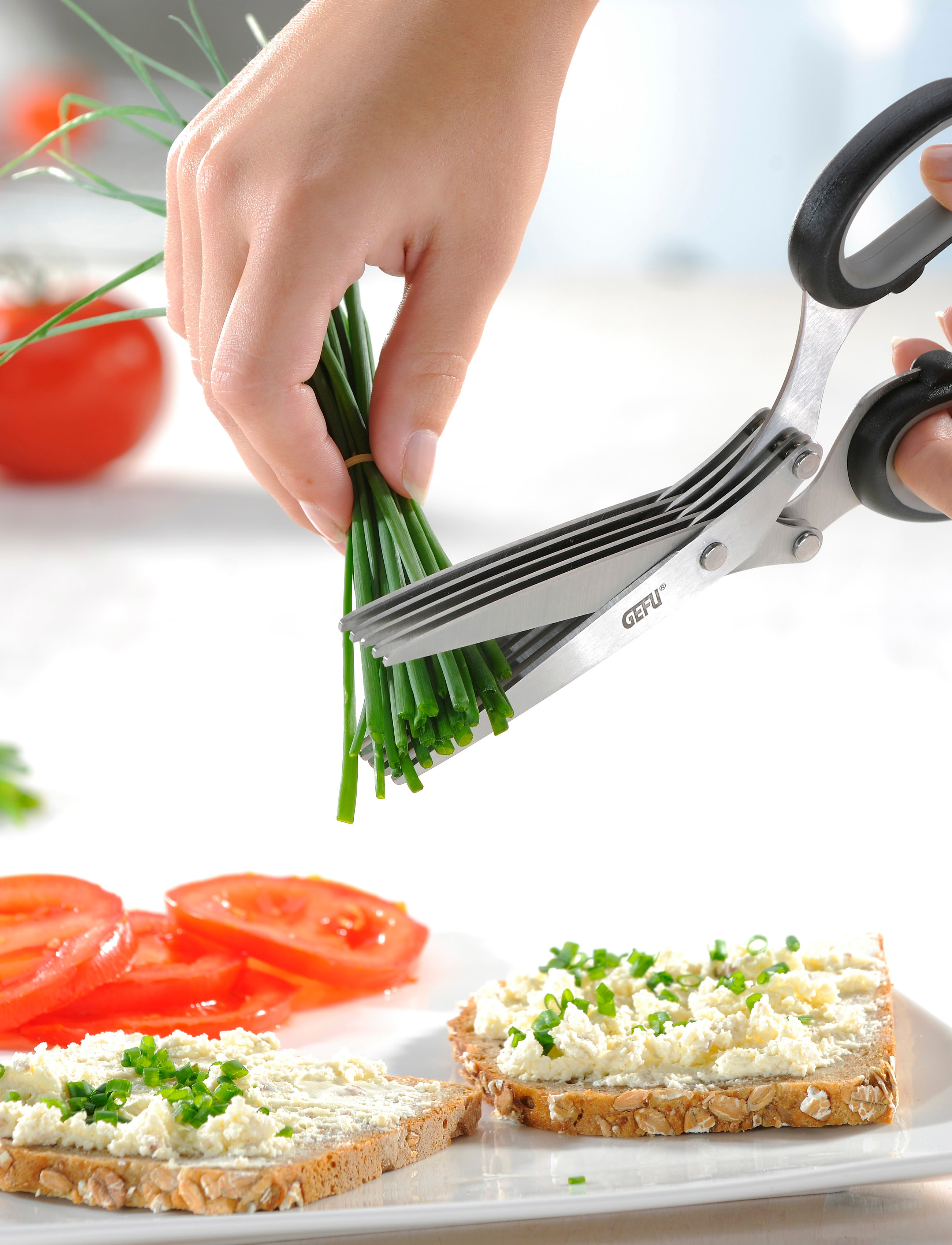 Gefu Urtesaks Cutare, One Size, Kitchen Tools, Schwarz - Scissors, Homeware