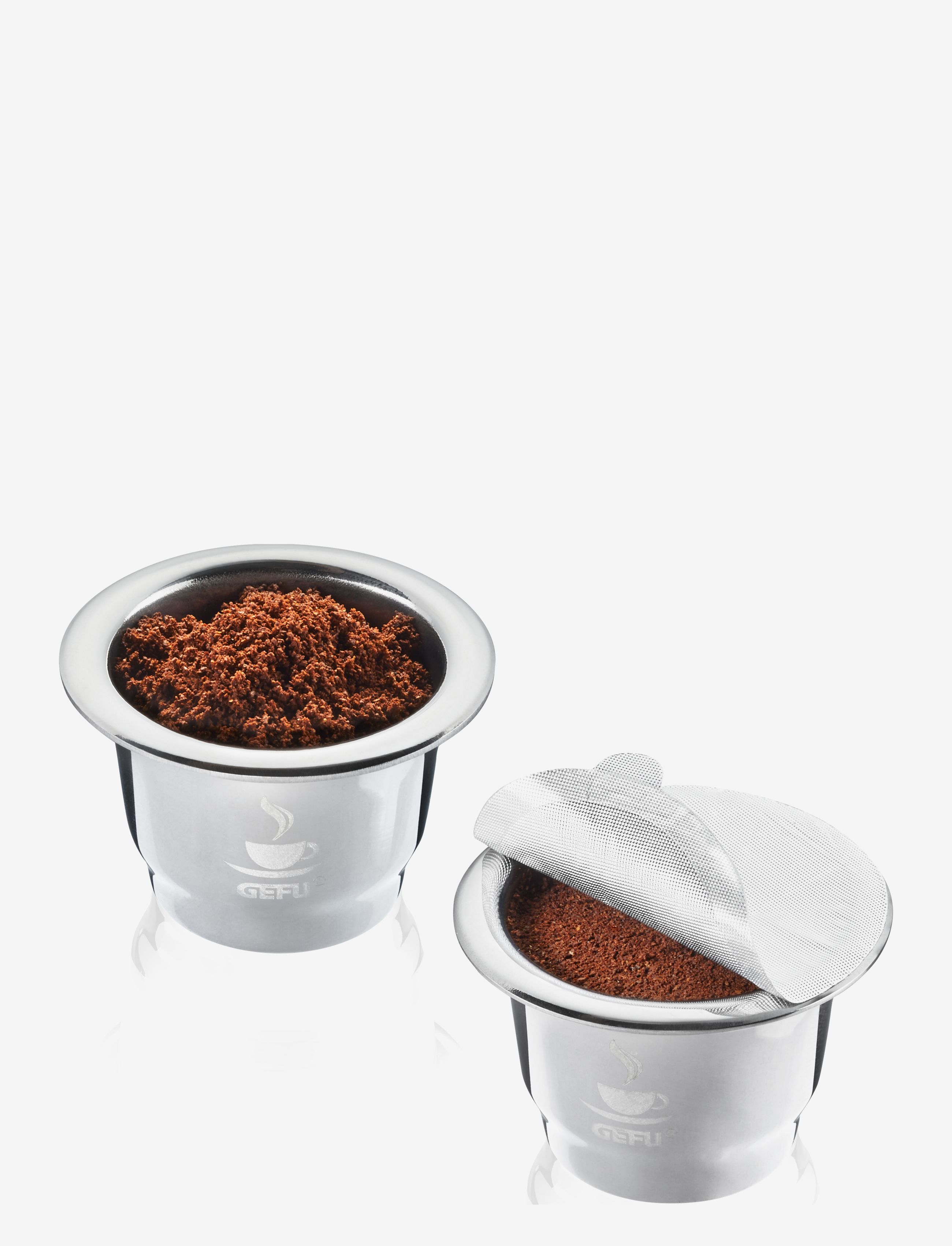 Gefu Kaffekapsel 2 Stk., One Size, Silver, Køkkenmaskiner > Kaffemaskiner, Unisex
