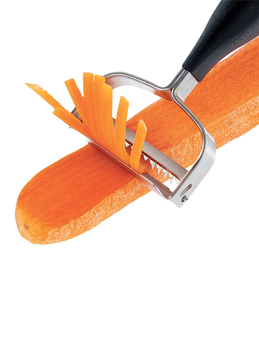 Gefu - Julienne peeler STRISCIA - kartulikoorijad - black - 2