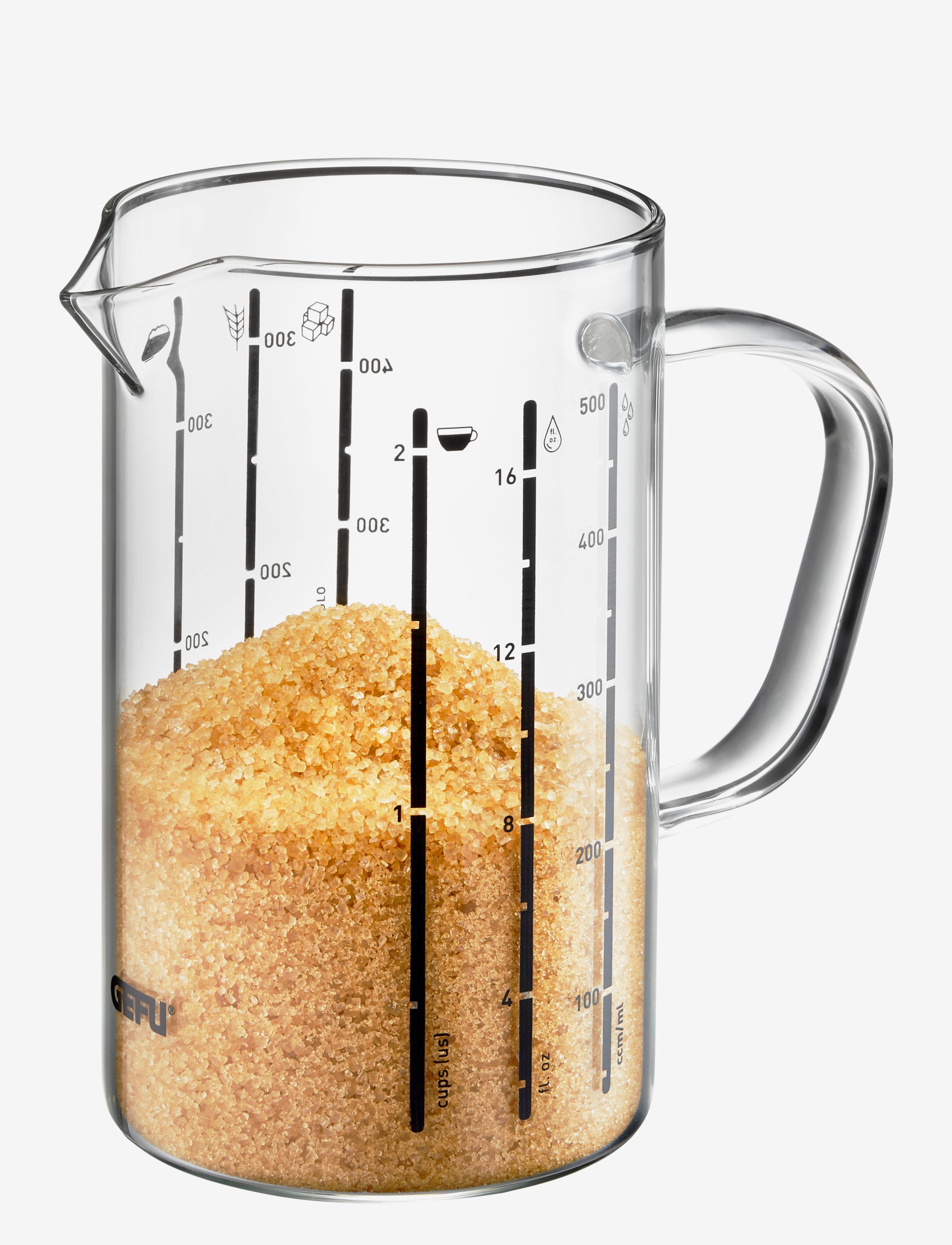 Gefu - Målebæger METI 500ml - måleskeer - clear - 2