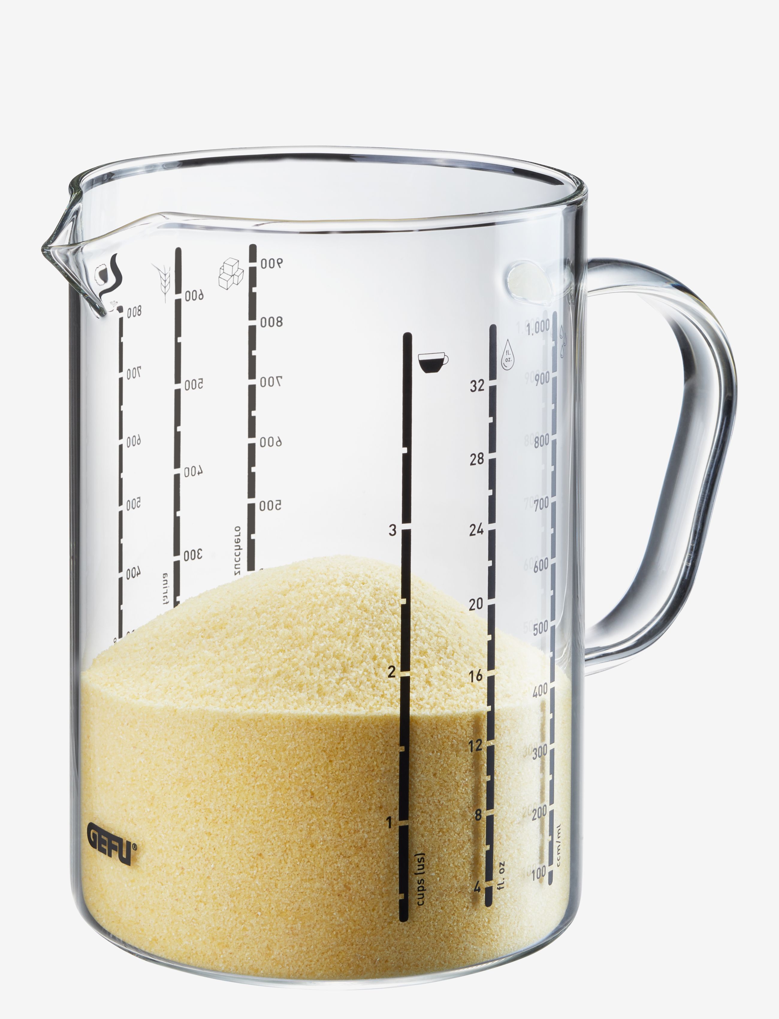 GEFU Målebæger Meti 1000Ml CLEAR - 1000 ML - Unisex
