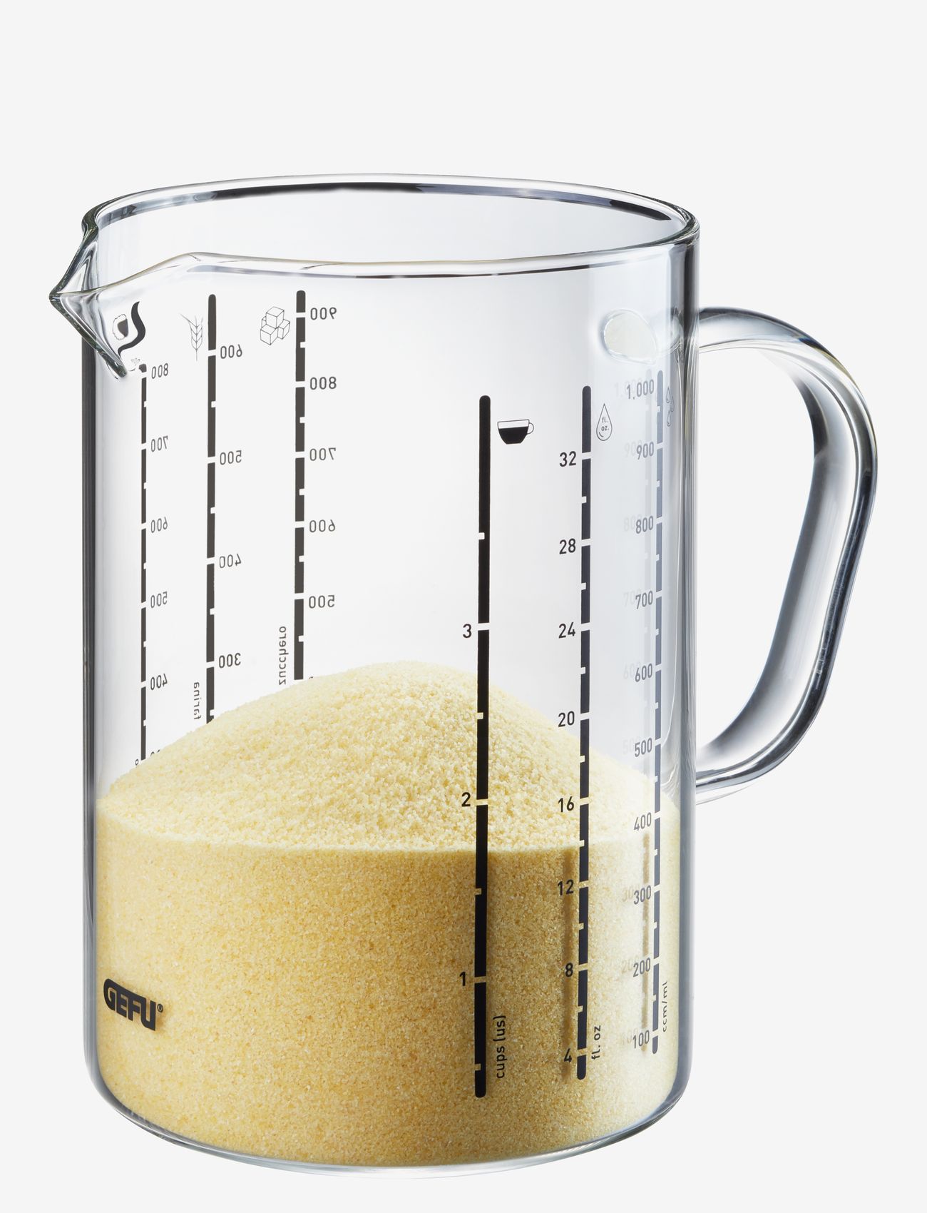 Gefu - Measuring jug METI, 1000 ml - messlöffel - clear - 1