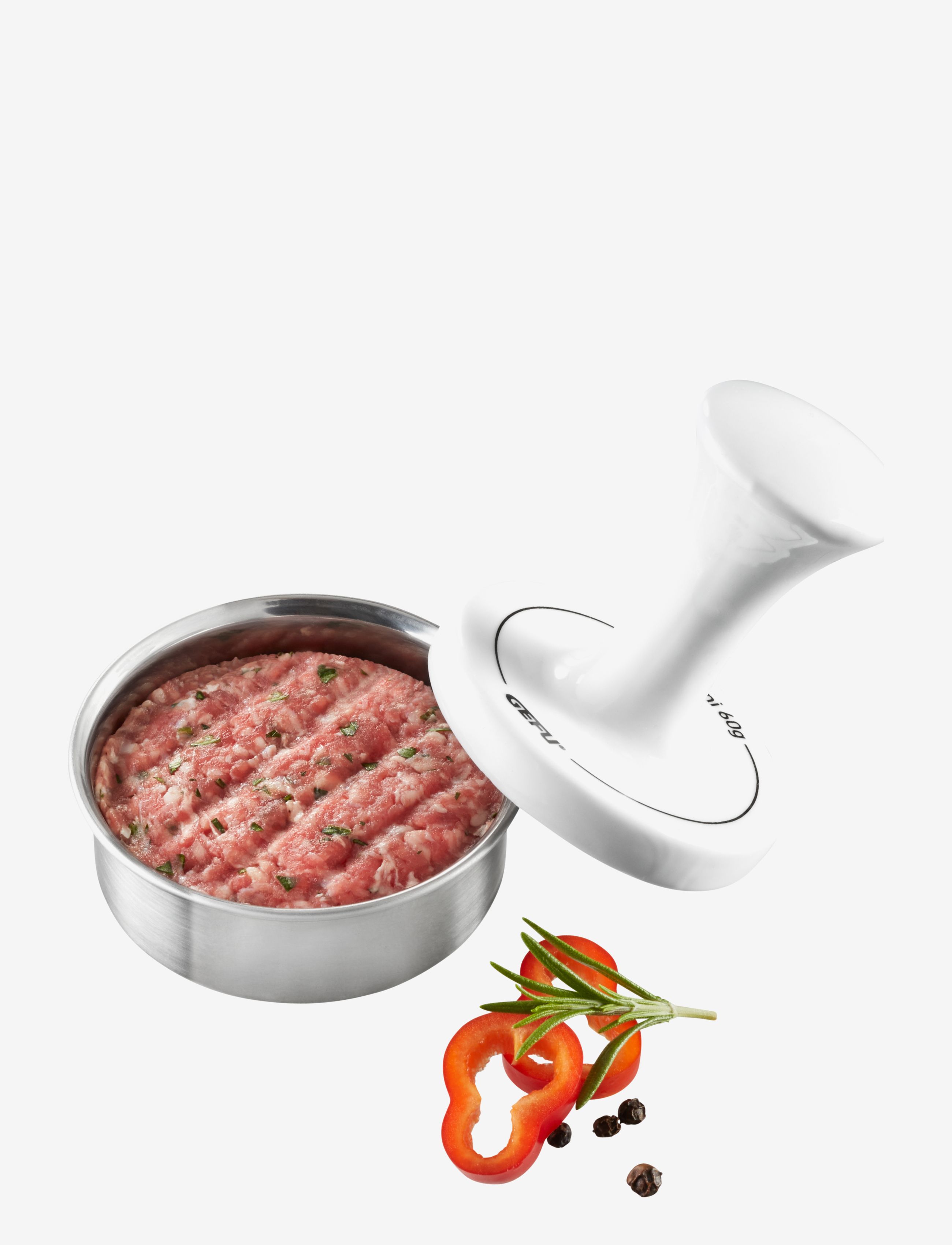 Gefu Minibøfformer Spark, Grillværktøj, Hvid, Str: Ø 7.8 CM