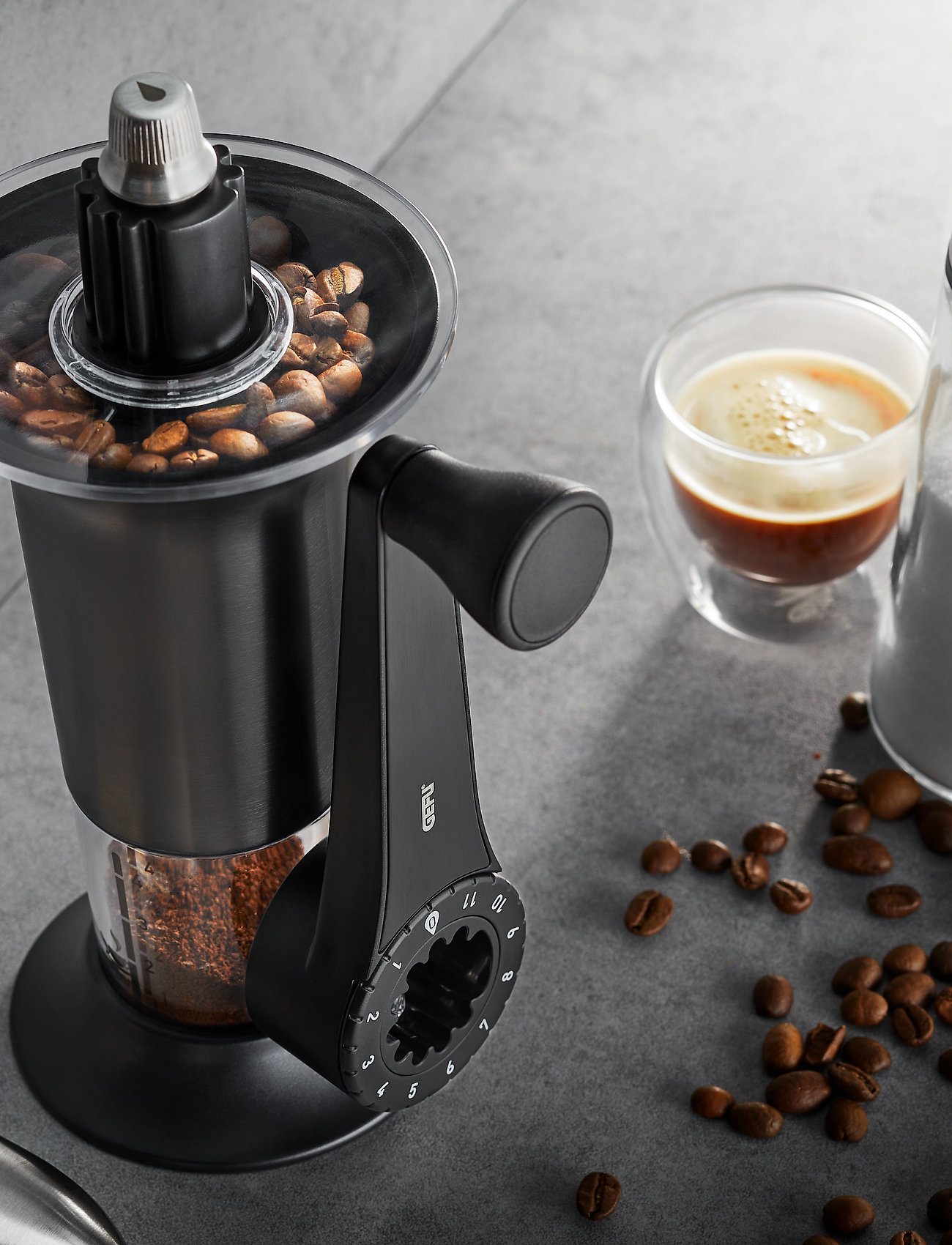 Gefu - Coffee grinder LORENZO - najniższe ceny - black - 1
