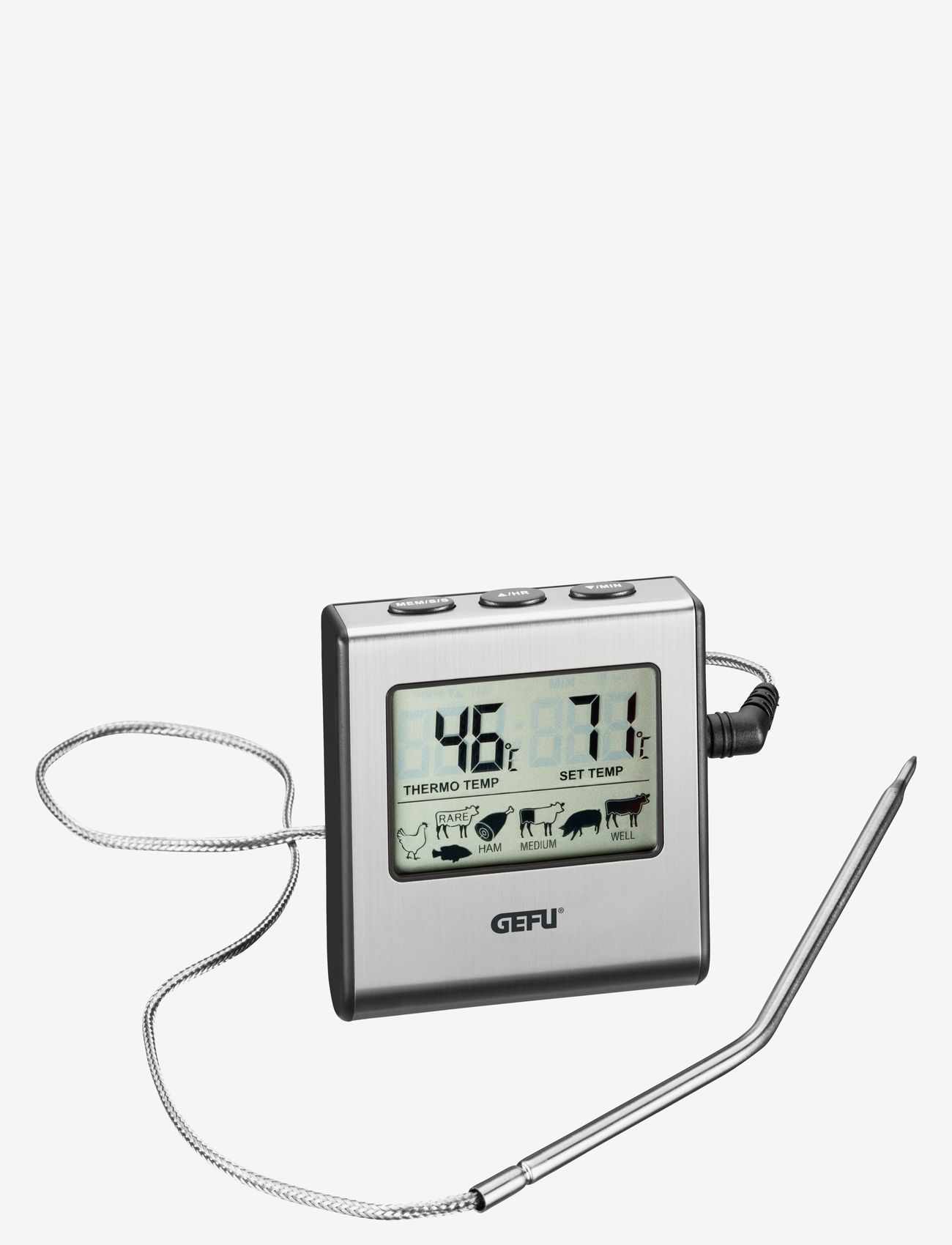 Gefu - Digital roast thermometer TEMPERE - grilltillbehör - black - 0