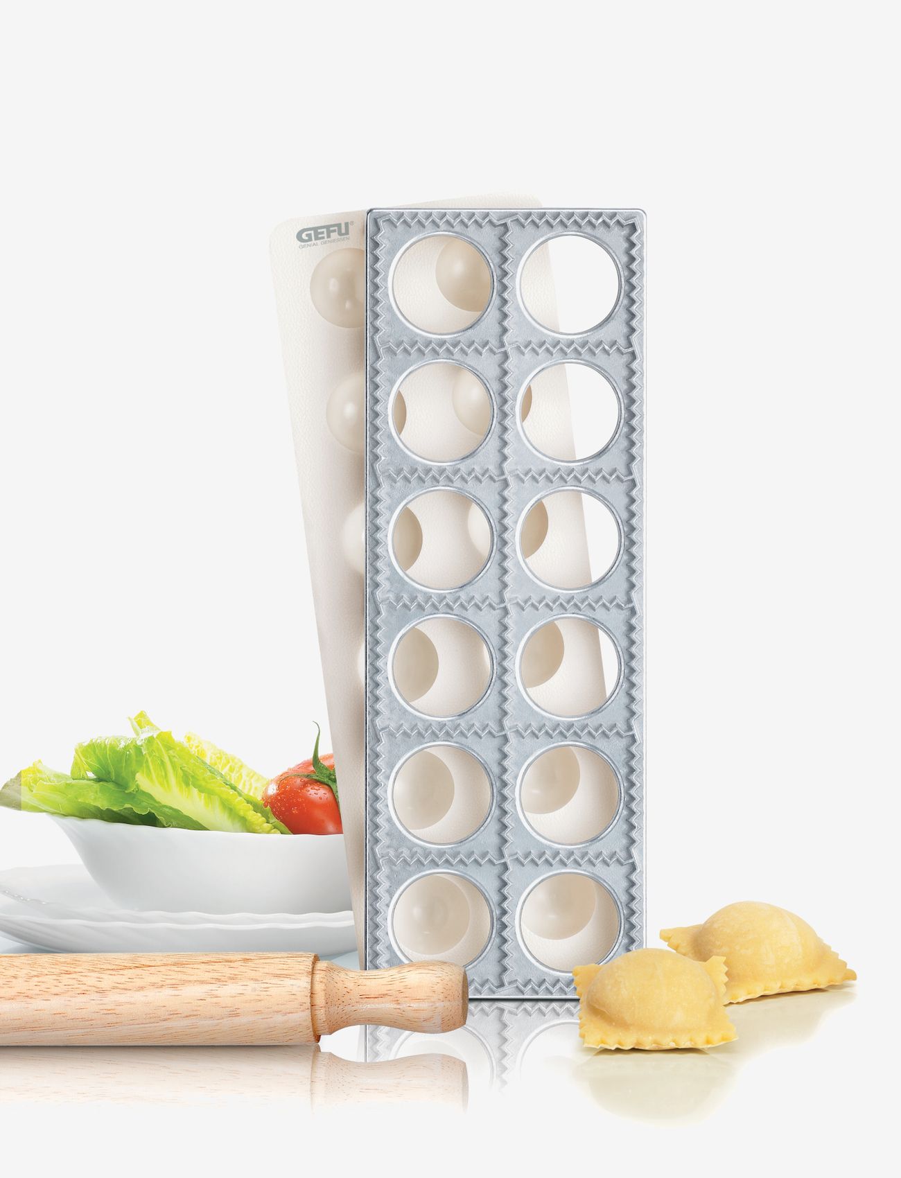 Gefu - Ravioli / Pasta-case maker TASCA, 3 pcs. - makaronų gaminimo aparatai ir priedai - white - 0