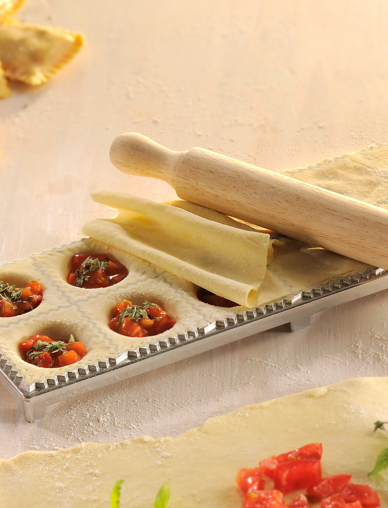 Gefu - Ravioli / Pasta-case maker TASCA, 3 pcs. - pastatilbehør - white - 1