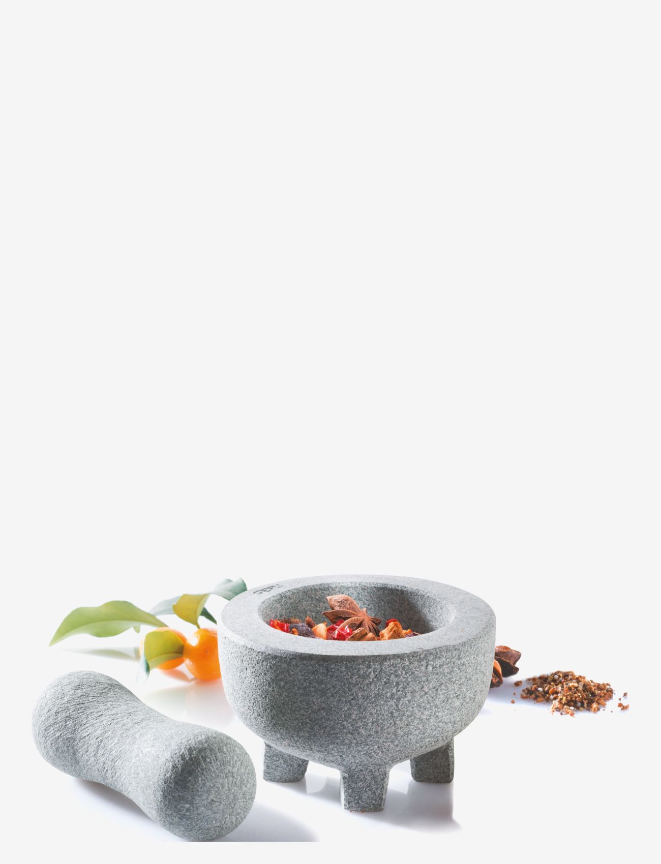Gefu Granite Mortar Crunchy, Morter og støder, Grå, Str: Ø 10 CM