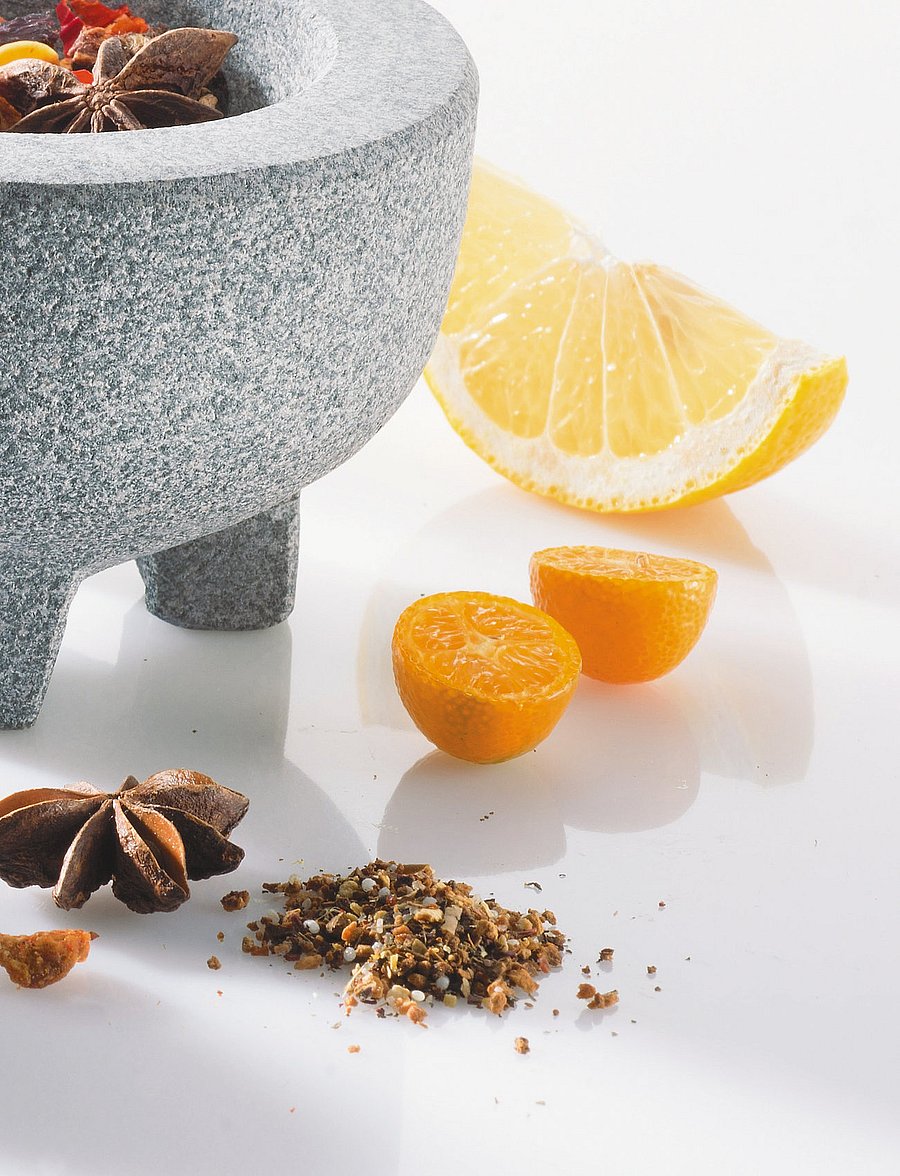 Gefu - Granite mortar CRUNCHY - mörser & stößel - grey - 2