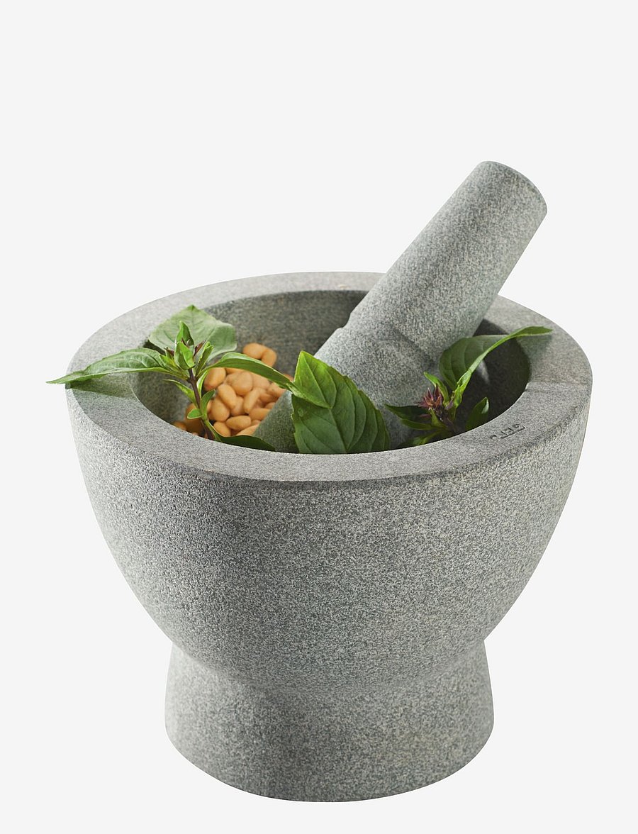 Gefu - Granite mortar CRUNCHY - mörser & stößel - grey - 1