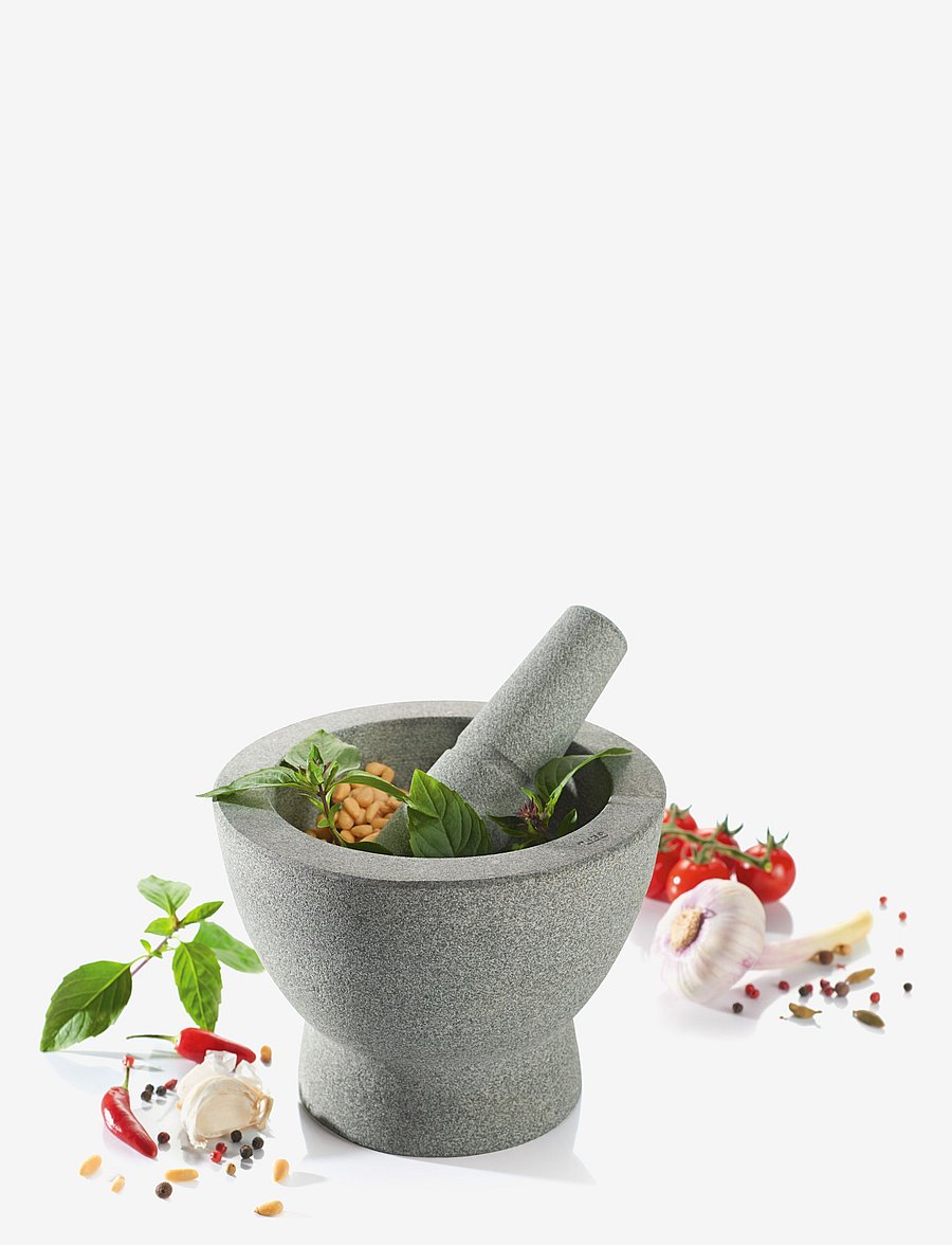 Gefu - Granite mortar CRUNCHY - mörser & stößel - grey - 2