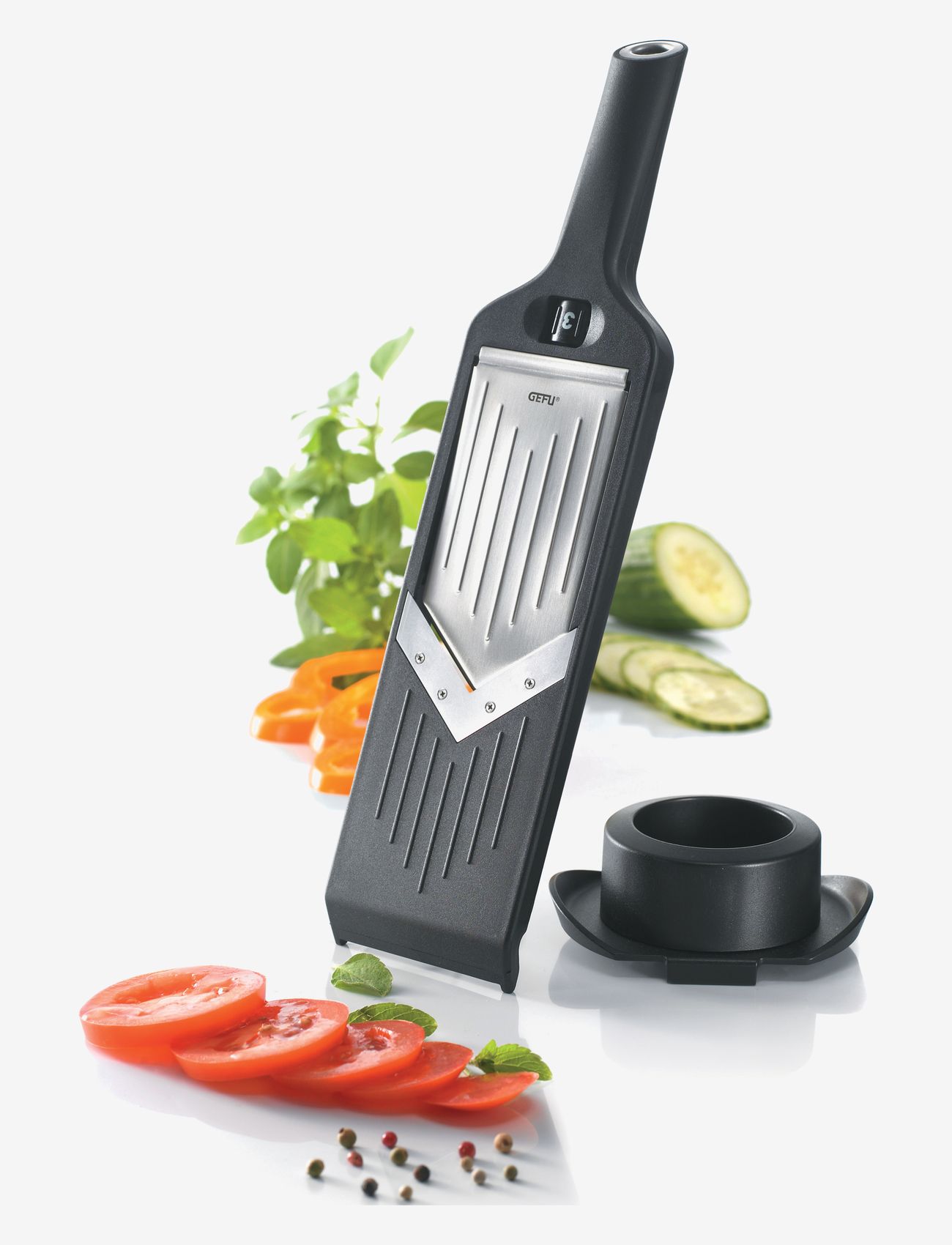 Gefu - V-slicer VIOLI® - mandolinen & spiralizer - black - 1