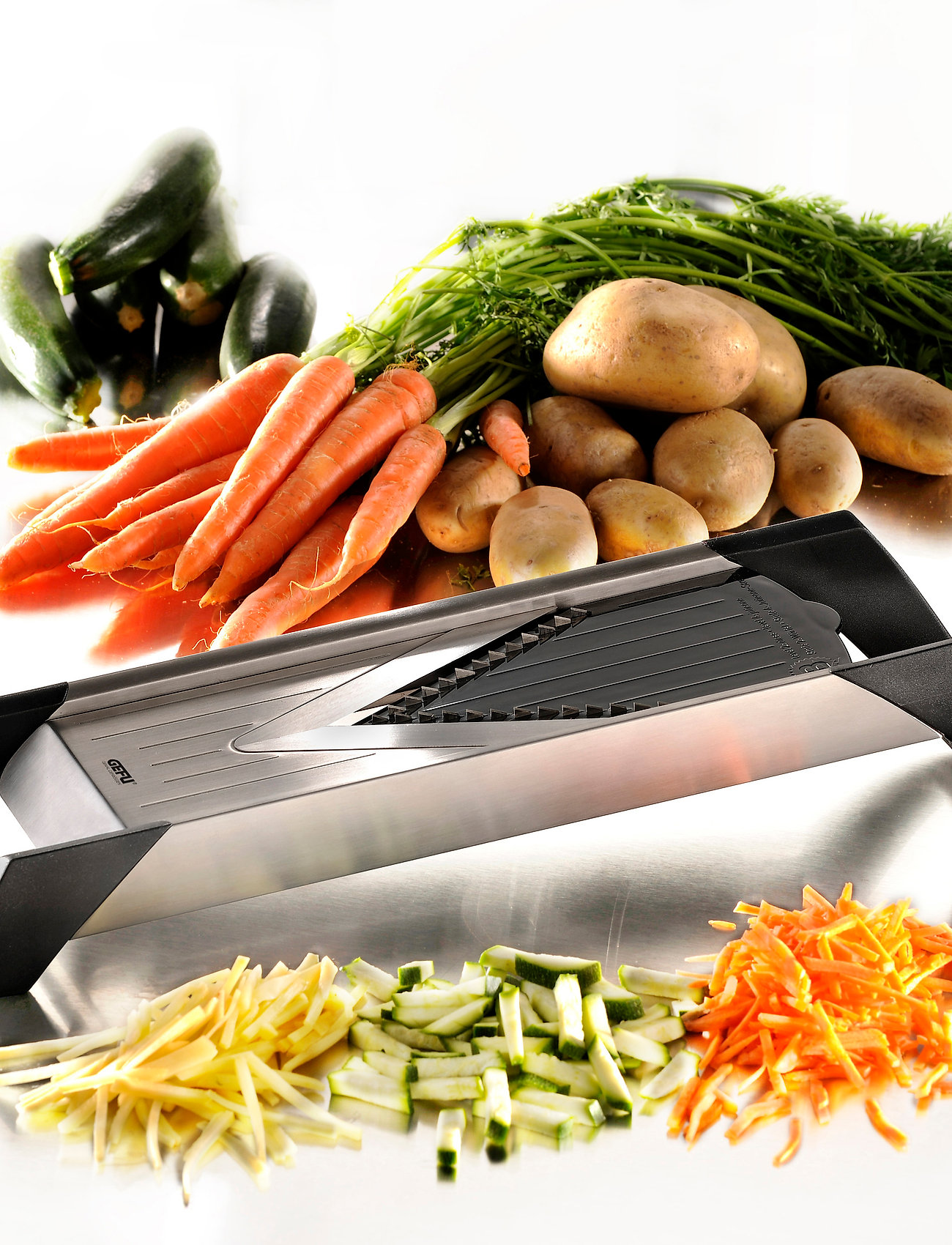 Gefu - Gourmet cutter VIOLINO® - mandolinjern & spiralizer - black - 4