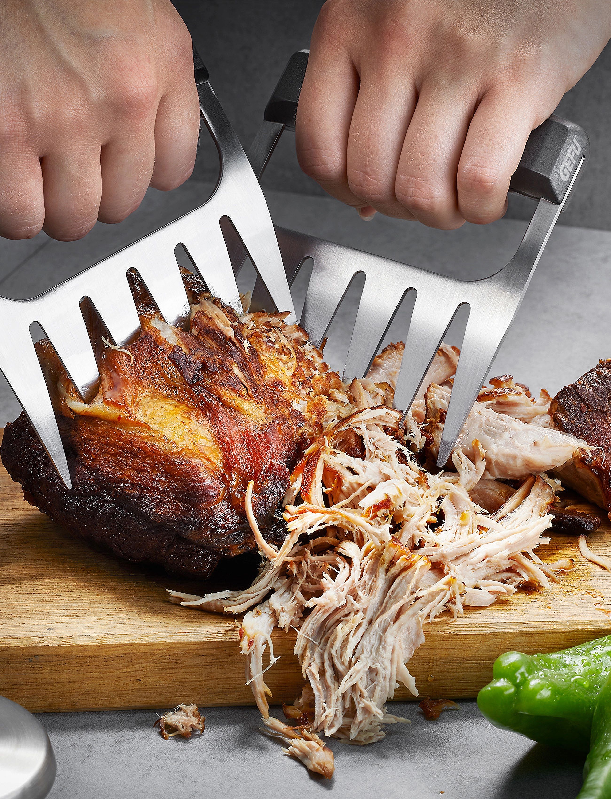 Gefu - Pulled pork forks - black - 2