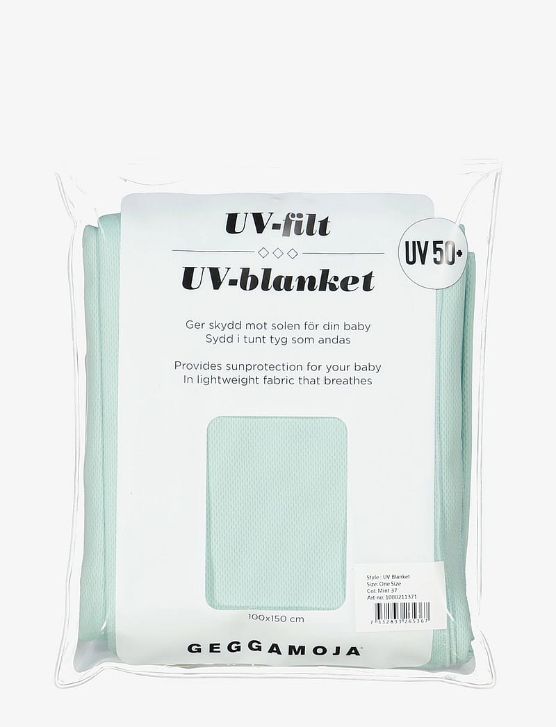 Geggamoja - UV Blanket - barnateppi - mint - 1