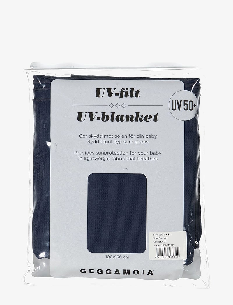 Geggamoja - UV Blanket - babytæpper - navy - 1