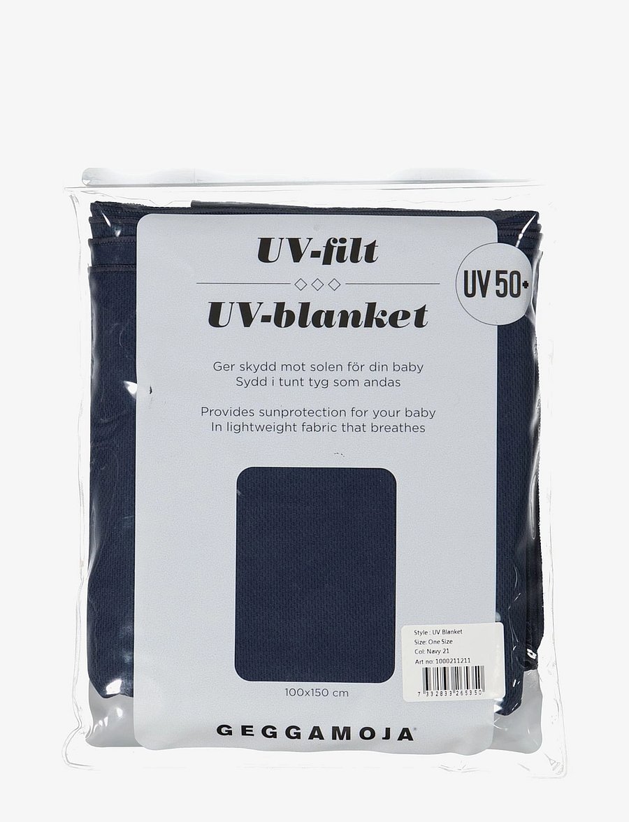 Geggamoja - UV Blanket - barnateppi - navy - 1