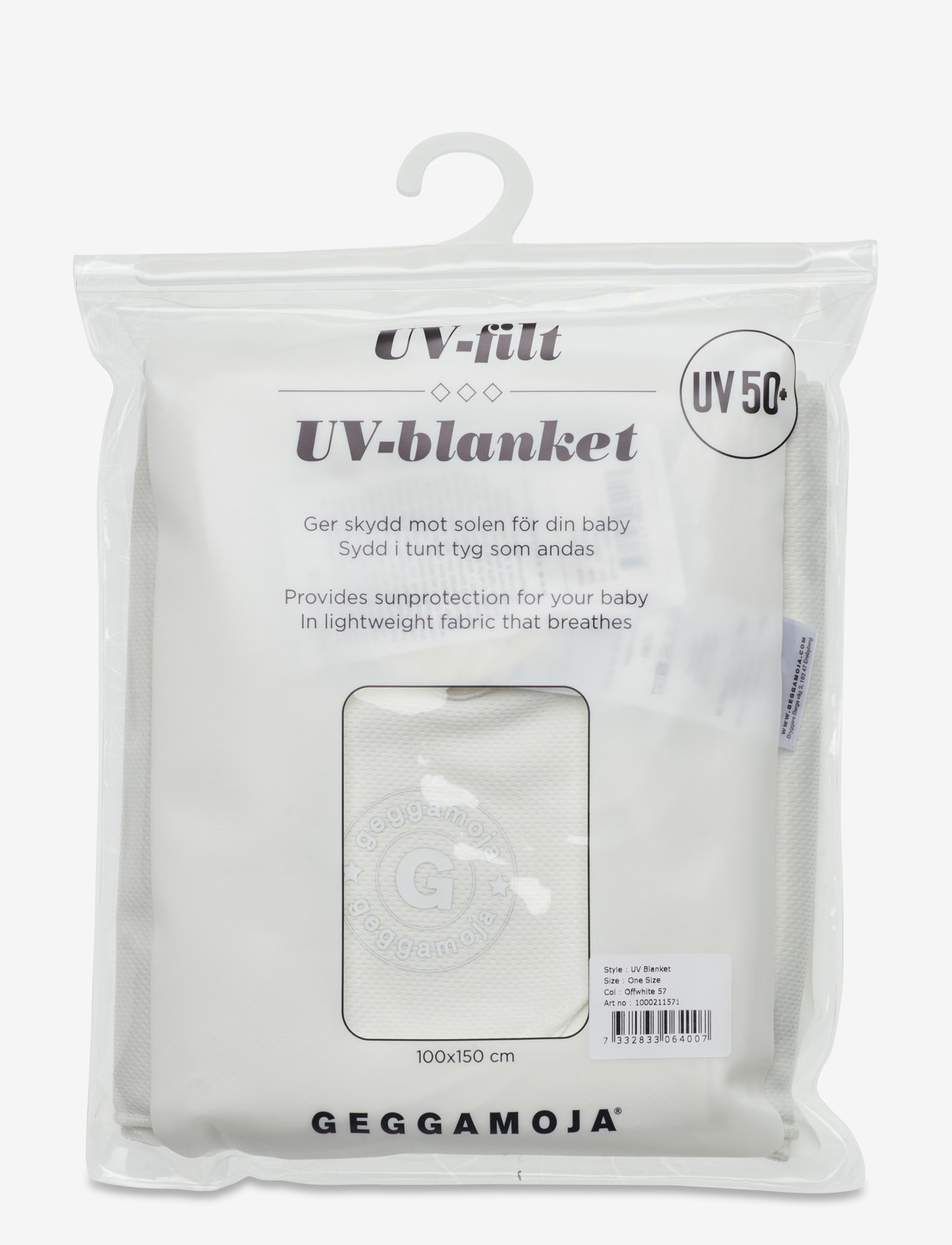 Geggamoja - UV Blanket - kids - offwhite - 1