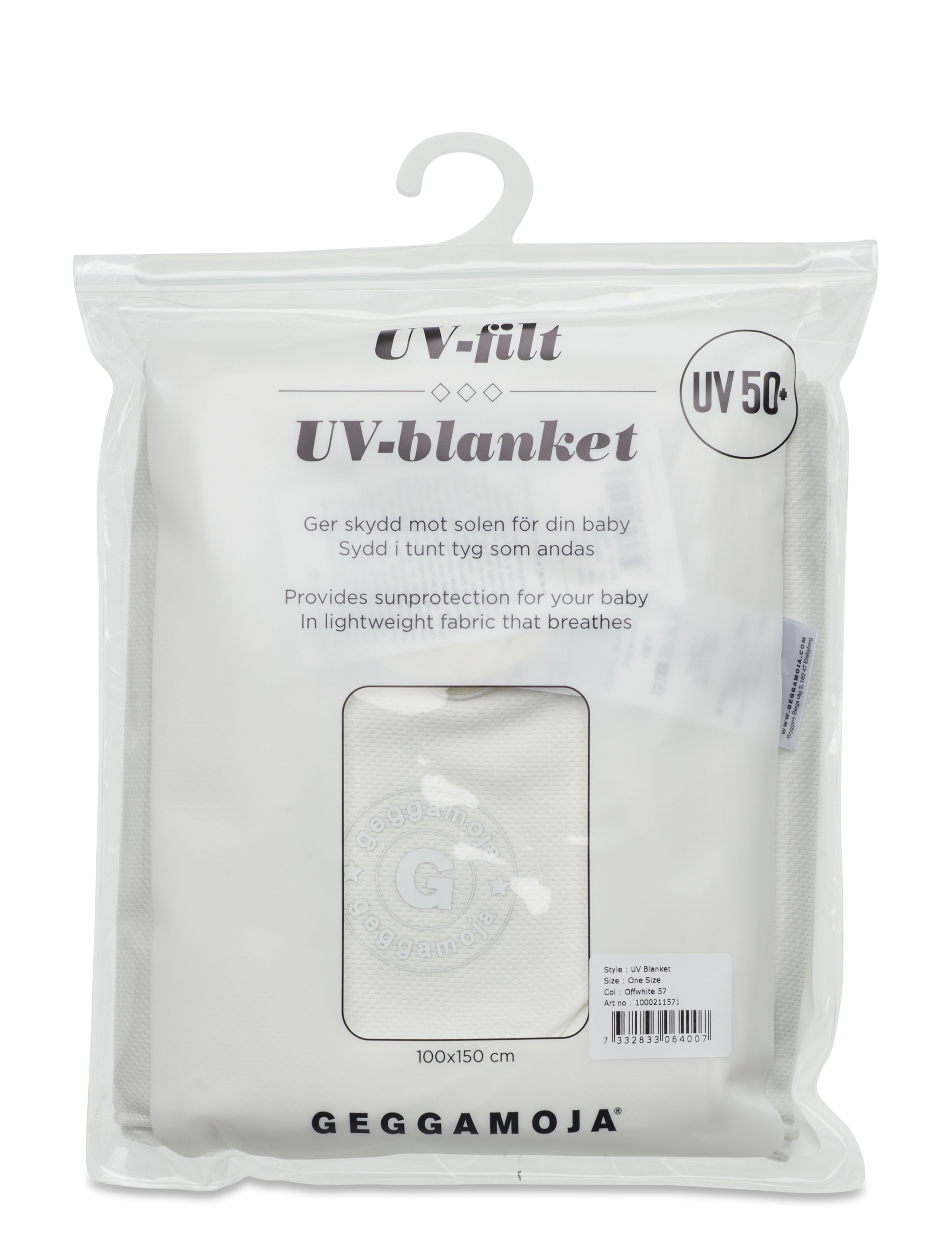 Geggamoja - UV Blanket - babyfiltar - offwhite - 2