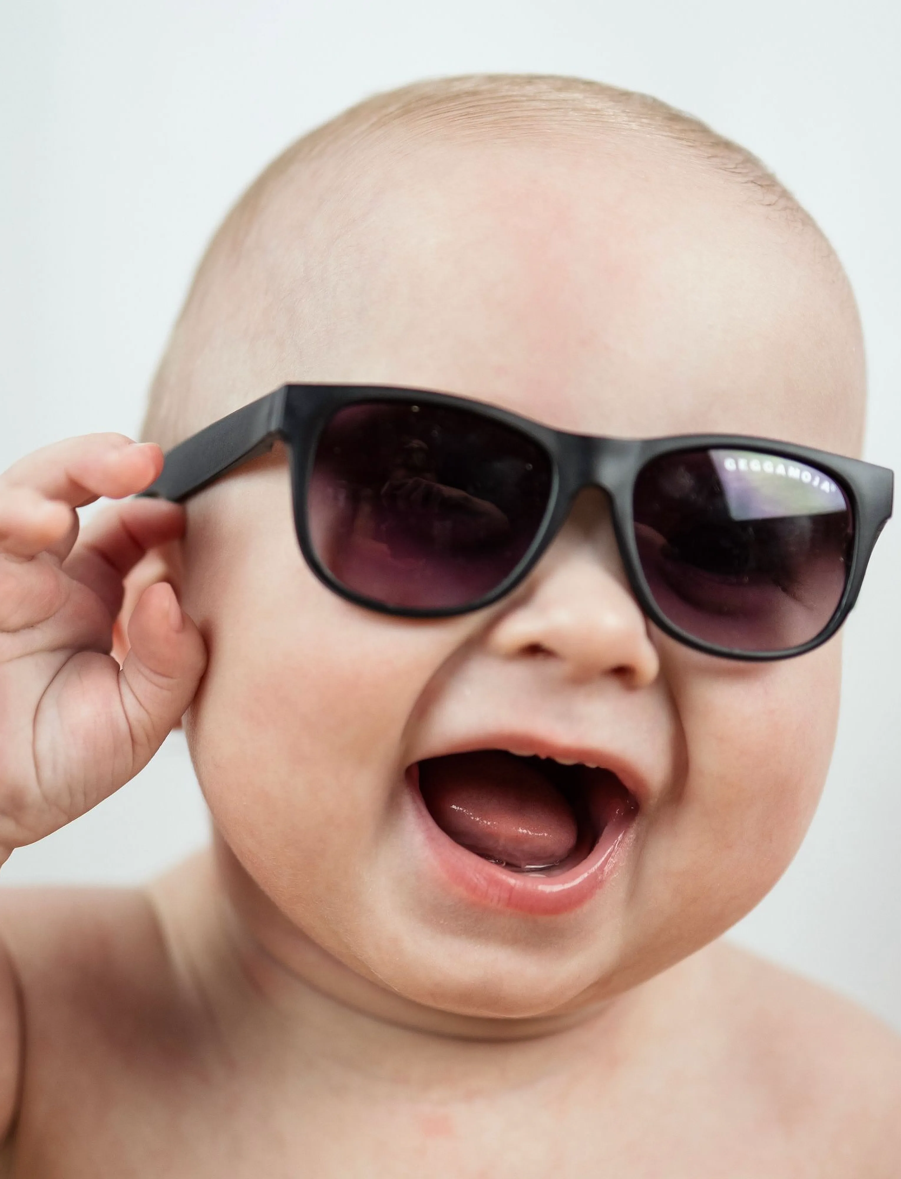 Geggamoja Baby Sunglass, 0-10M, Accessories, Schwarz - Sunglasses, Kinder