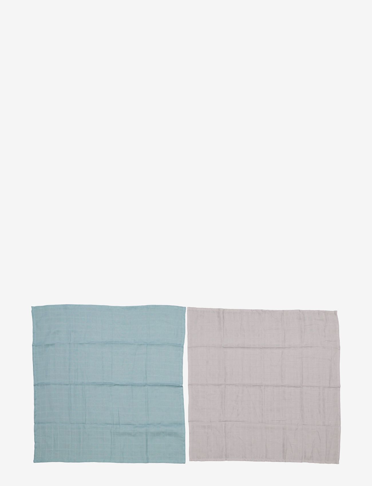 Geggamoja - 2-pack Muslin blankets - laveste priser - dark mint/grey - 1