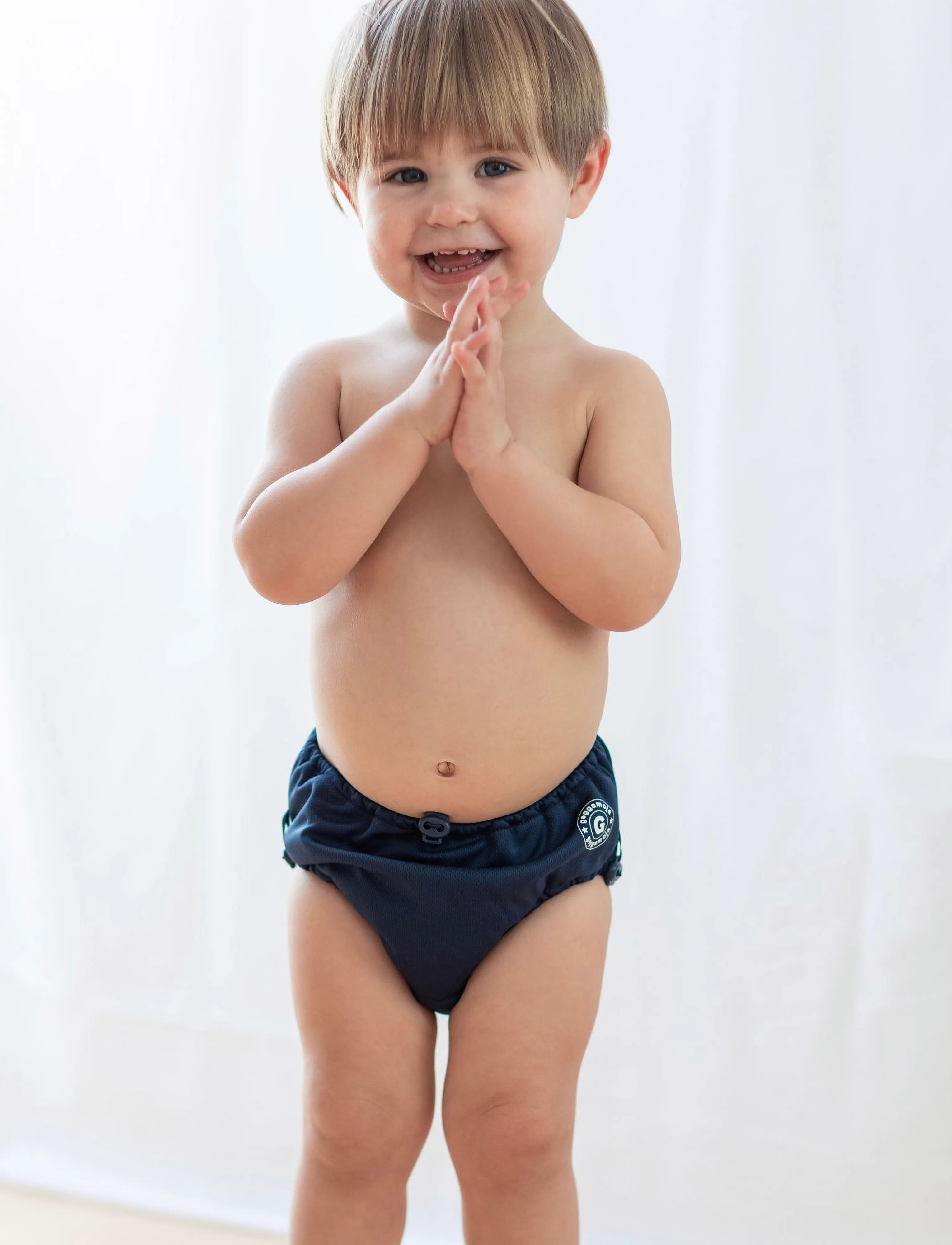 Geggamoja Uv Baby Swim Pant, 50-56, Navy, Badetøj > Bindetrusser, Børn