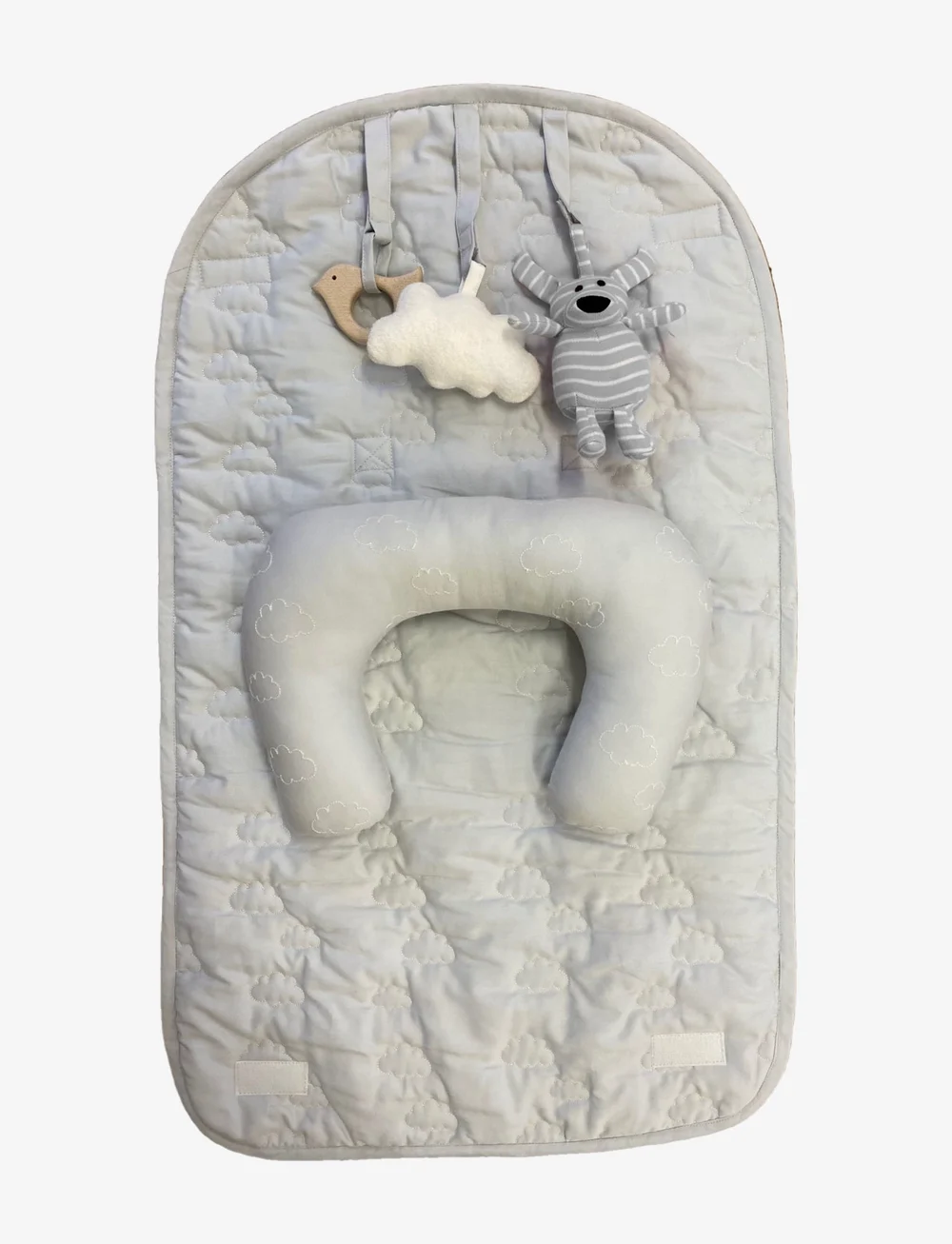 Geggamoja - Activity mat Grey cloud - leikkimatot - grey - 0