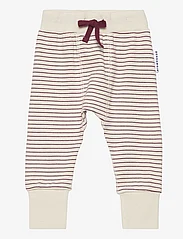 Geggamoja - Baby pant - laveste priser - burgundy stripe - 0