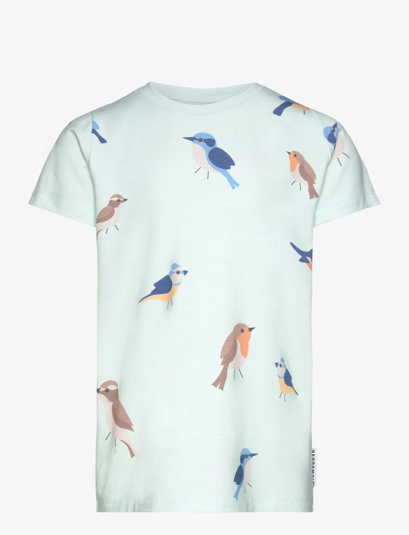 Geggamoja - Bamboo T-shirt - kortermede t-skjorter - green birds - 0