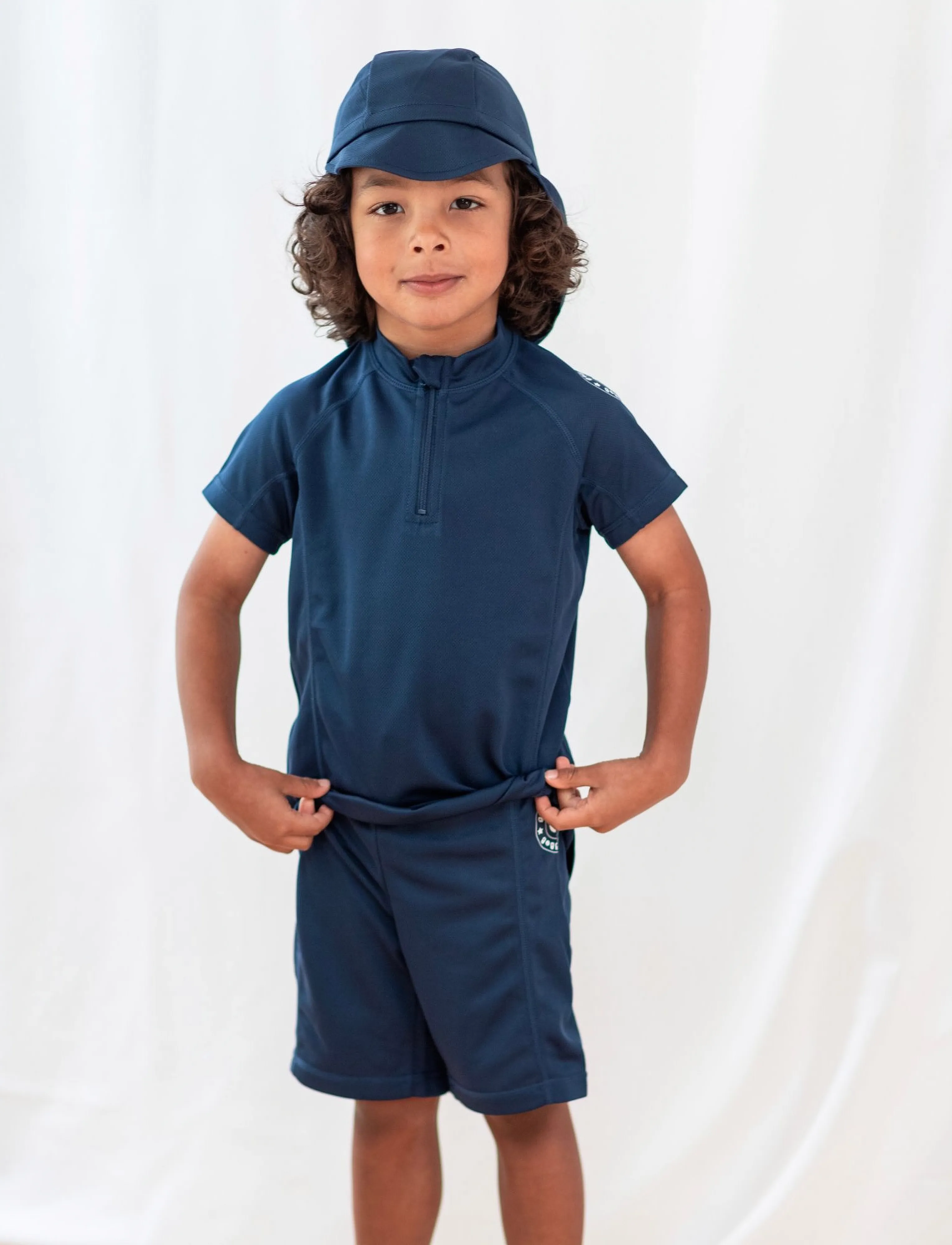 Geggamoja Uv-Set, 122-128, Uv Clothing, Marineblau - Suits, Kinder