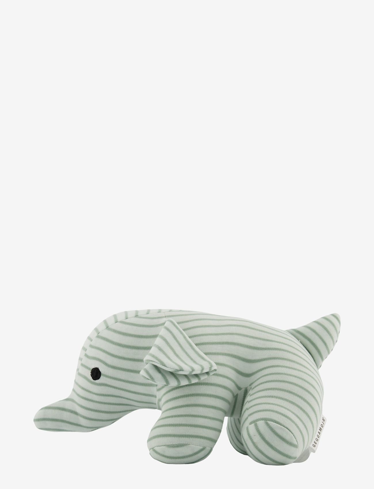 Geggamoja - Elephant Soft green - stuffed animals - green - 1