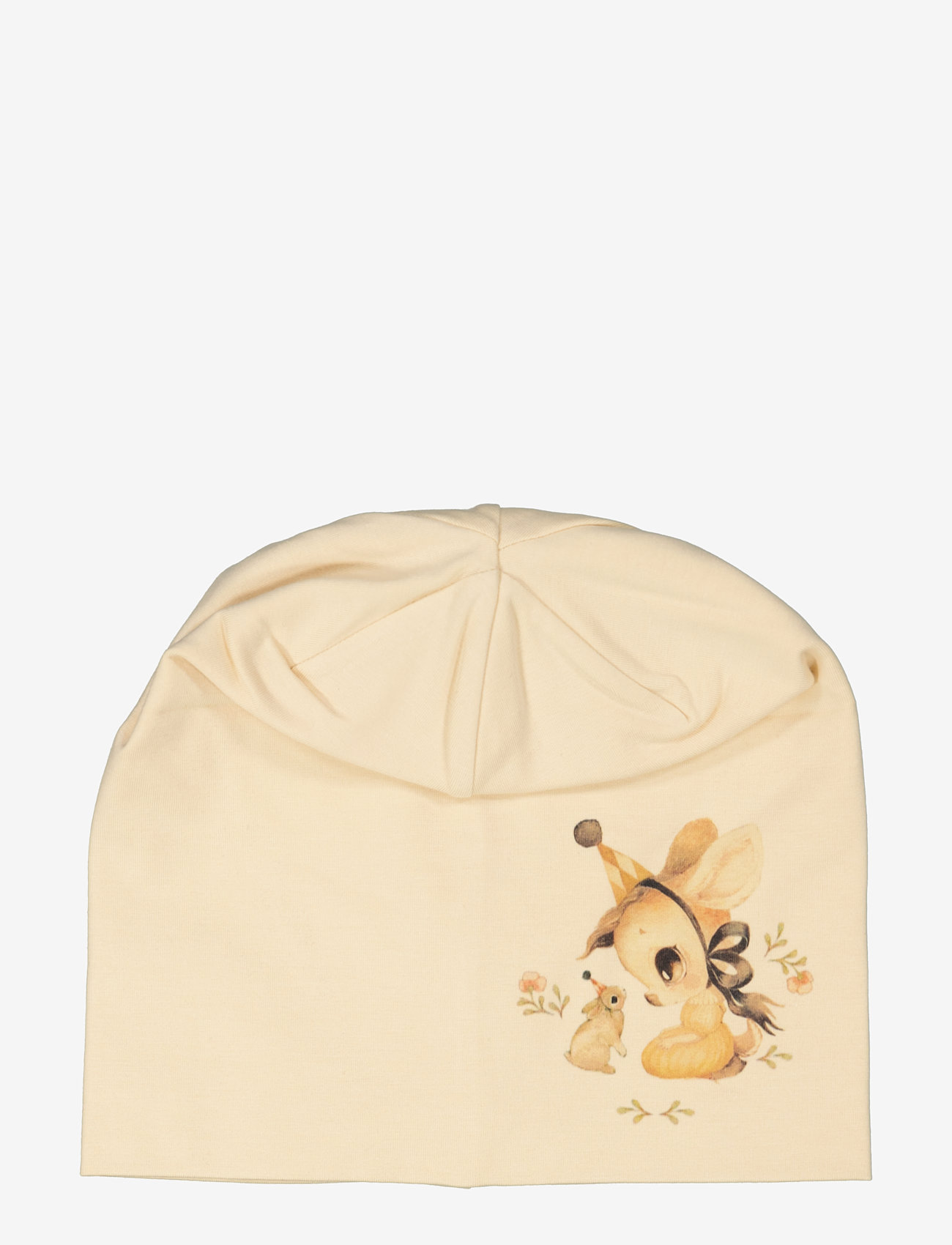 Geggamoja X Mrs Mighetto Bamboo Beanie, 48-50, Hats, Beige - Baby Kinder