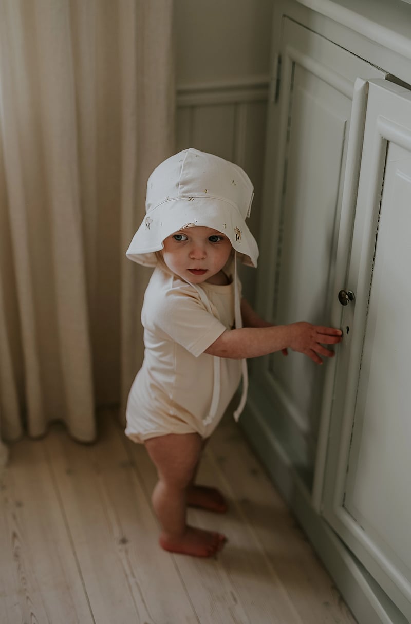 Geggamoja - Geggamoja X Mrs Mighetto Bamboo Sunny Hat - sonnenhüte - beige - 0