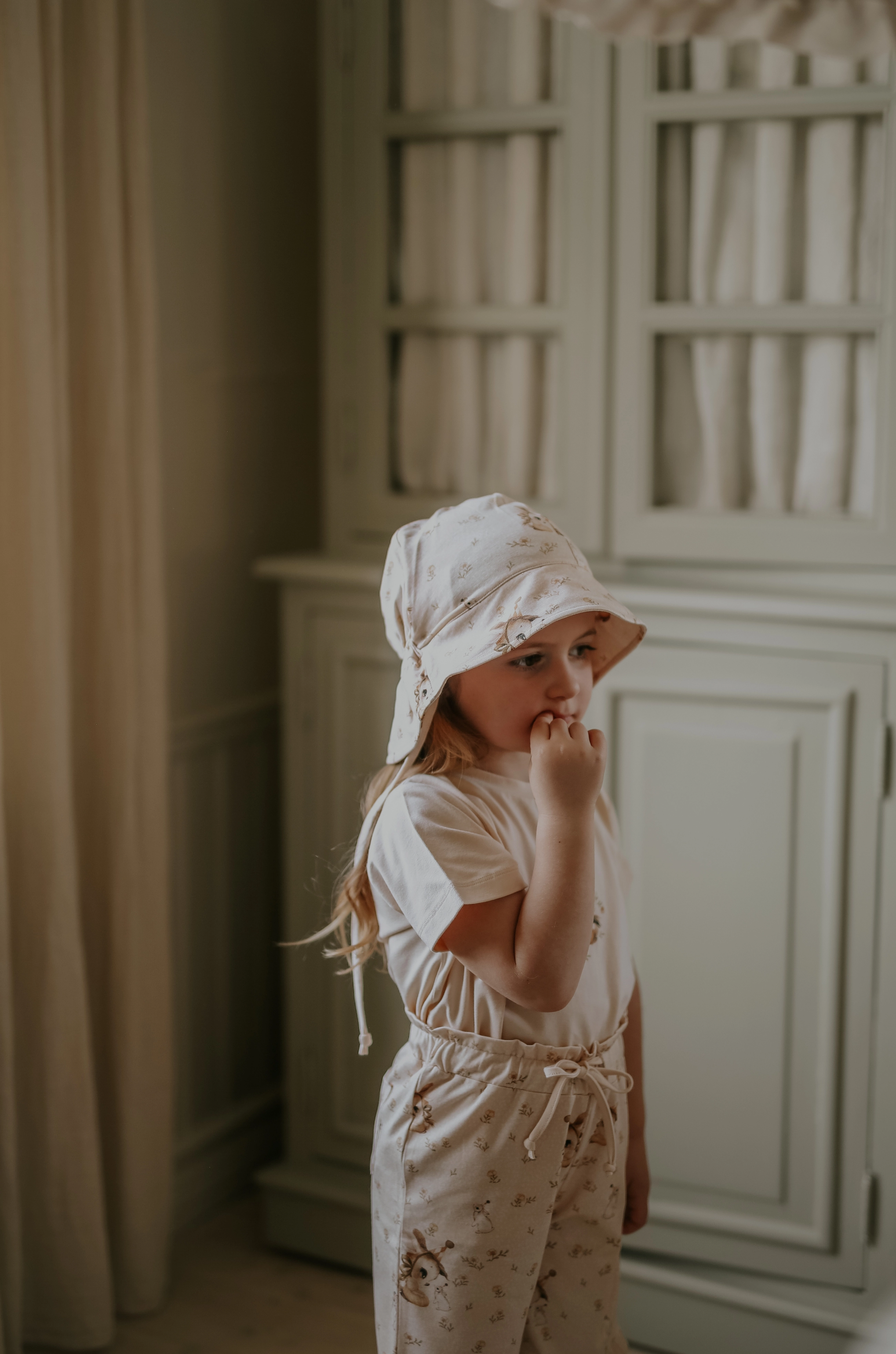 Geggamoja X Mrs Mighetto Bamboo Sunny Hat, 44-46, Accessories, Beige - Sun Hats, Kinder